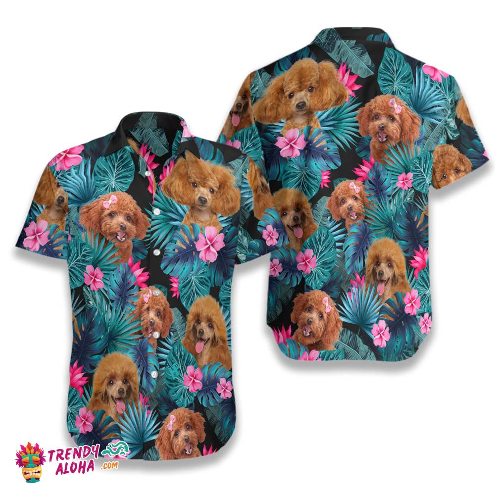 Tropical Poodle Hawaiian Shirt Tropical Poodle Hawaiian Shirt
