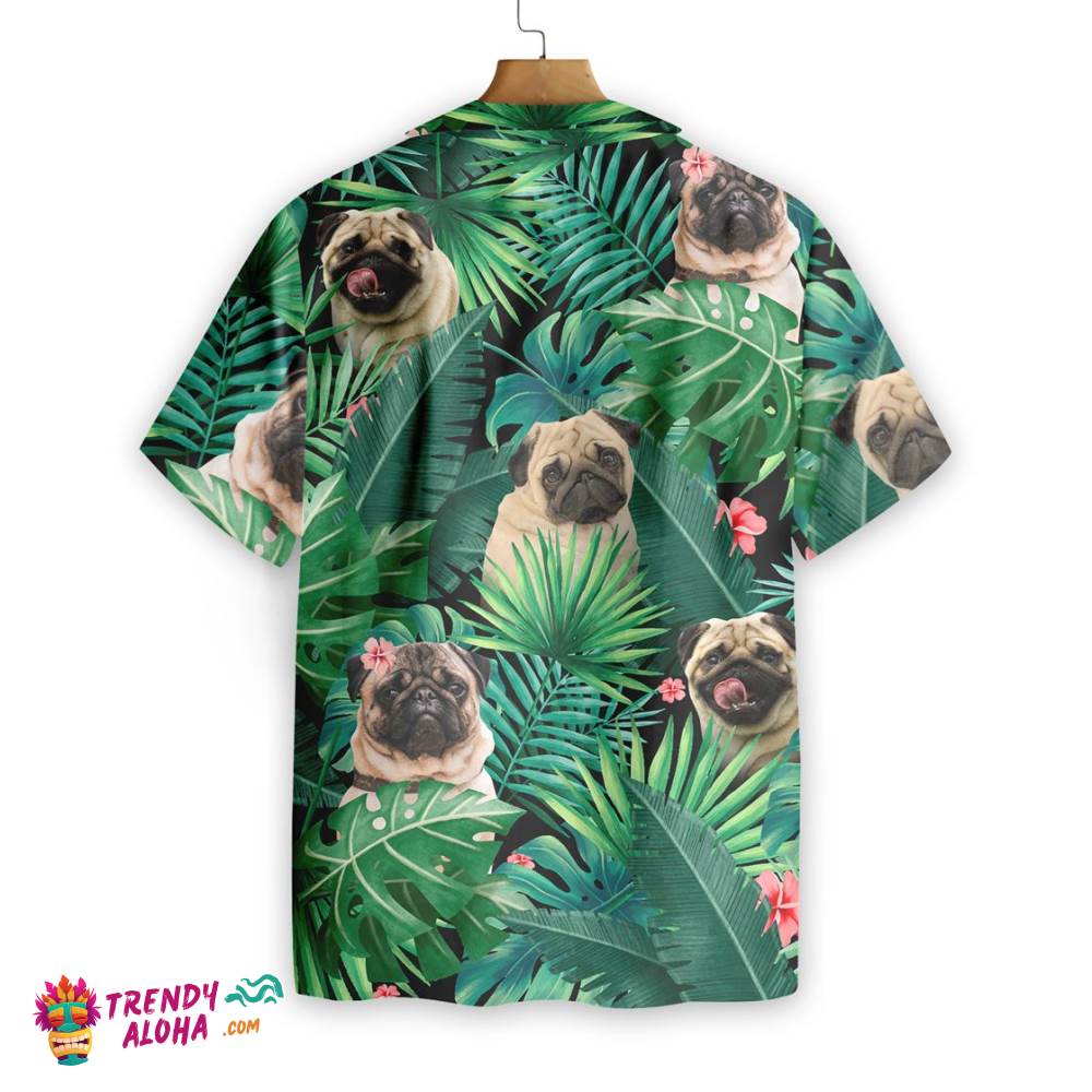 Tropical Pug Hawaiian Shirt