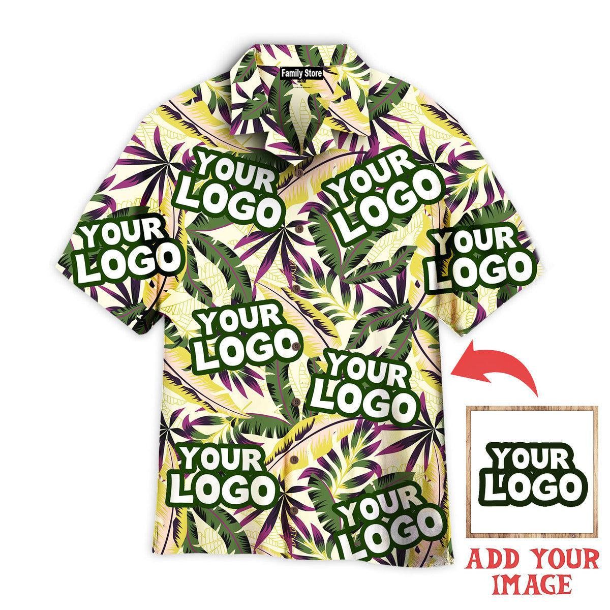Tropical Seamless Your Logo Custom Hawaiian Shirt