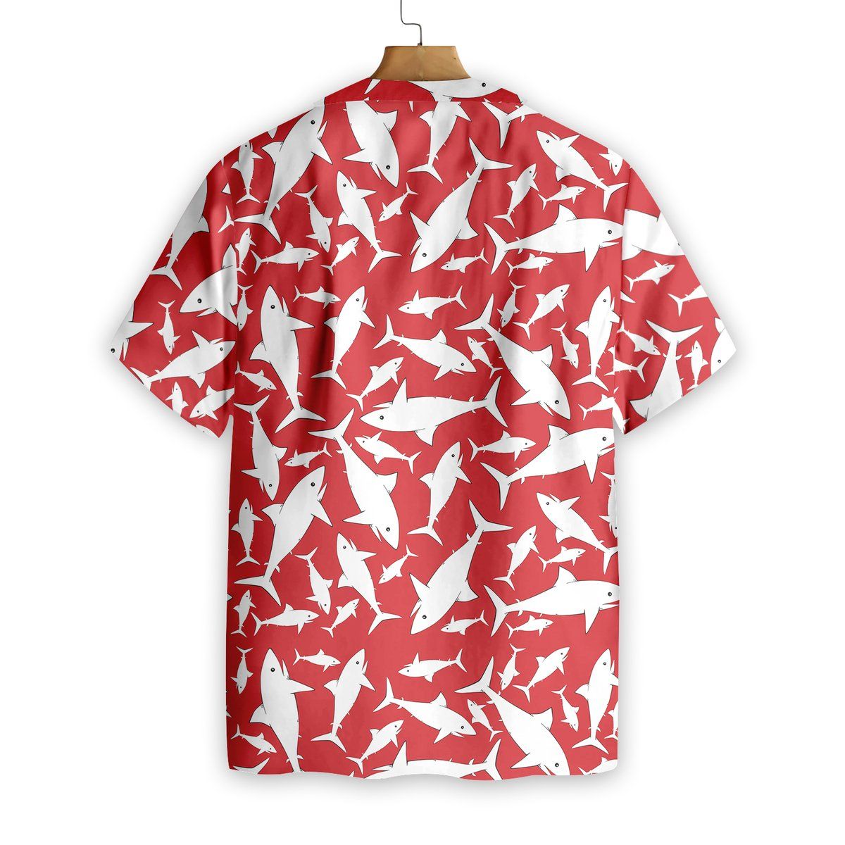 Tropical Shark Encounter: Hawaiian Shirt with a Splash of Sharks