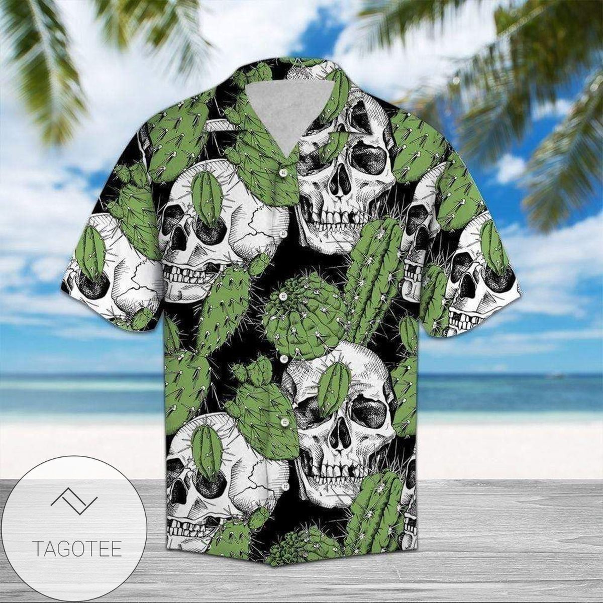 Tropical Skull Cactus Hawaiian Shirt Unique Edition
