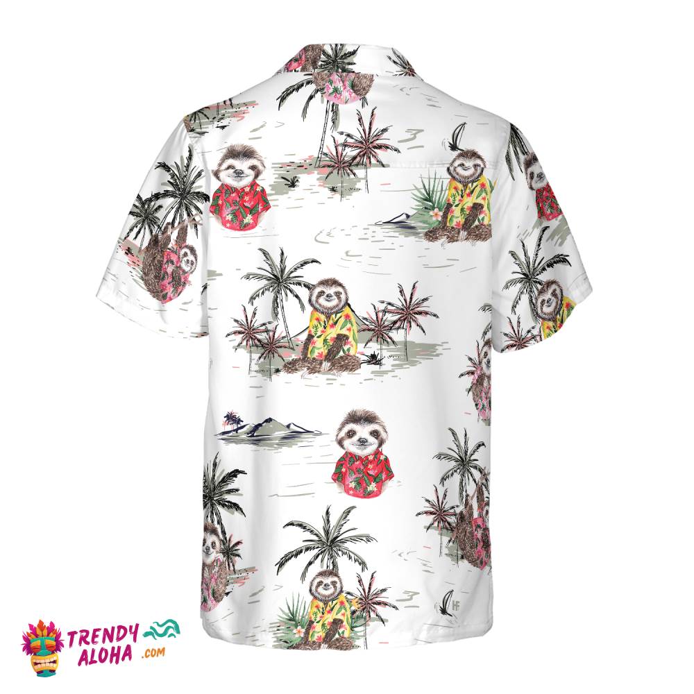 Tropical Sloth Shirt For Men Hawaiian Shirt