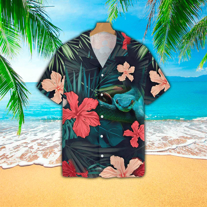 Tropical Snake Hawaiian Shirt Summer Gifts