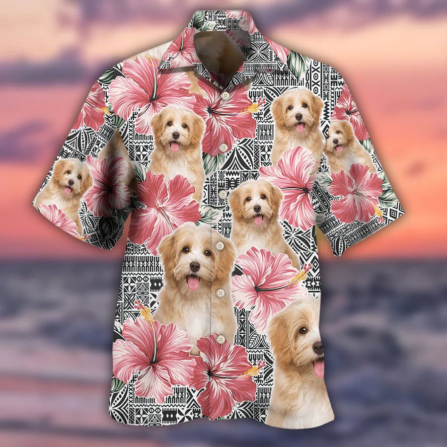 Tropical Tails: Custom Dog Photo Hawaiian Shirt