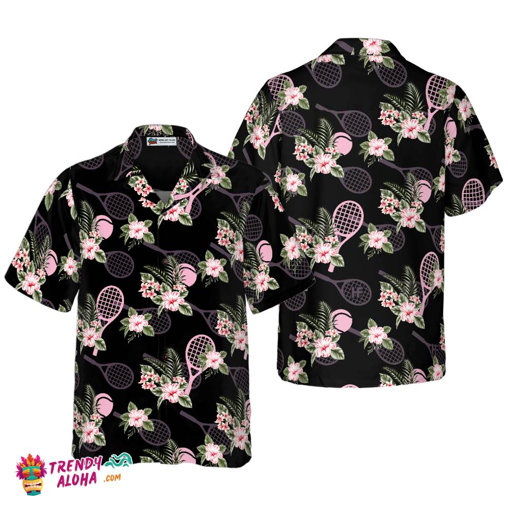 Tropical Tennis Hawaiian Shirt Tropical Tennis Hawaiian Shirt