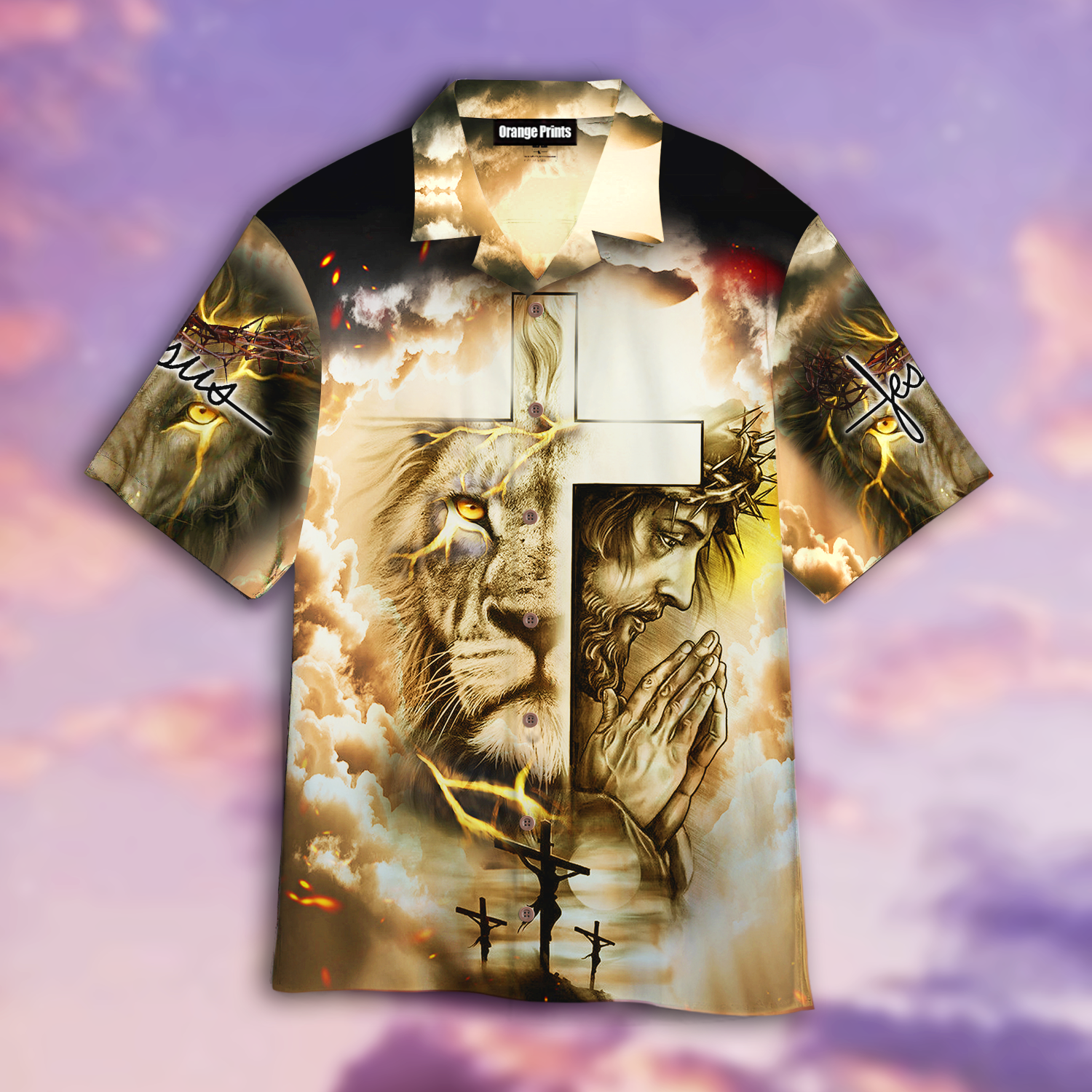 Tropical Testament: Revelations of Jesus God’s Grace on Shirt