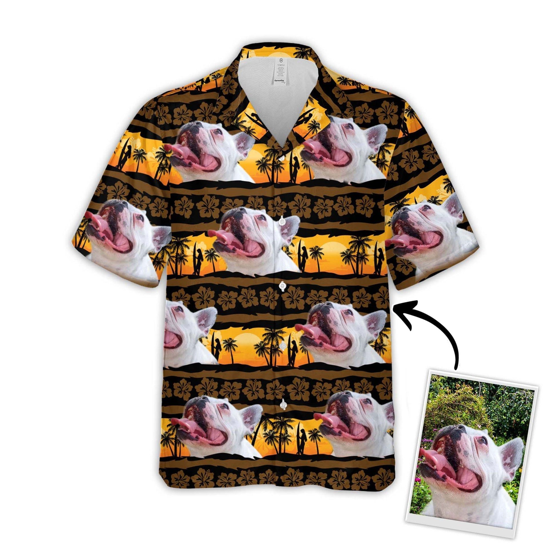 Tropical Toucan: Hawaiian Shirt with Toucan Bird and Tropical Leaves Print Tropical Toucan: Hawaiian Shirt with Toucan Bird and Tropical Leaves Print