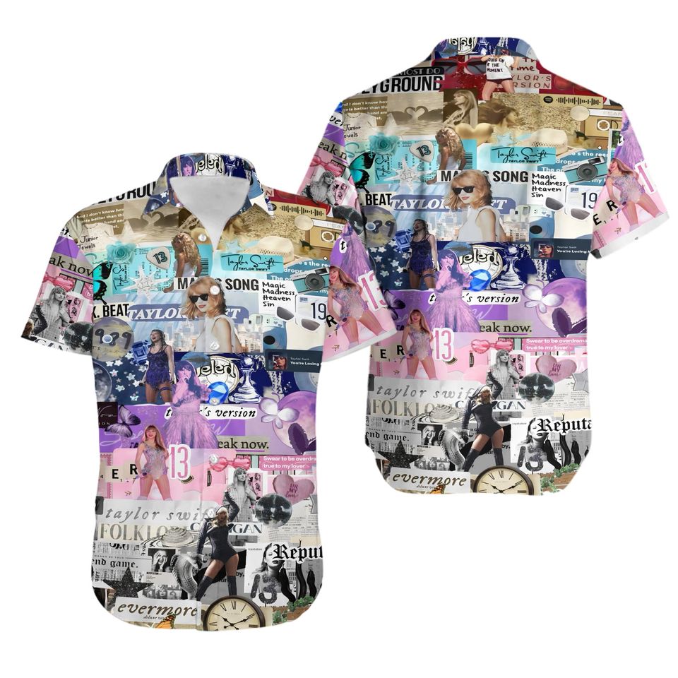 Tropical Vibes Taylor Swift Hawaiian Shirt – Perfect for Beach and Music Lovers
