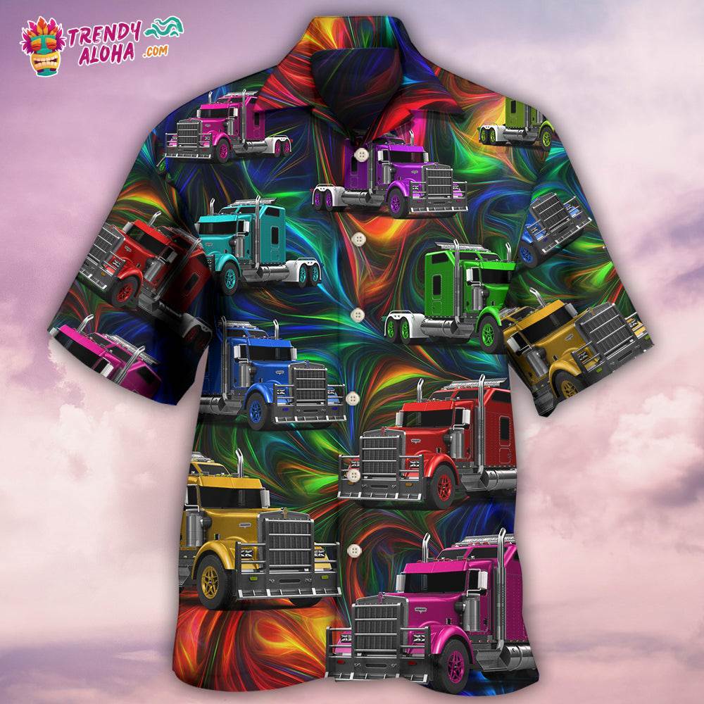 Truck Amazing Colorful Life Hawaiian Shirt – Trendy Aloha