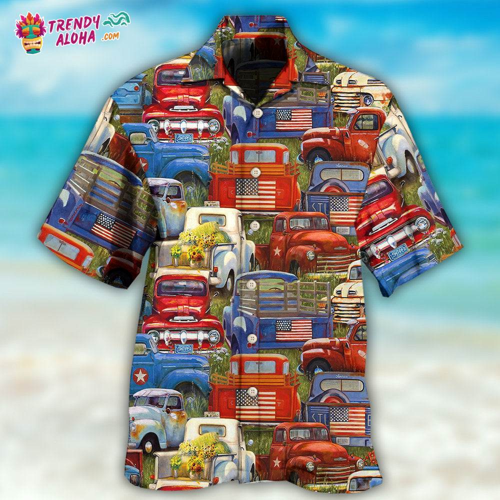 Truck Amazing Packed Trucks Hawaiian Shirt – Trendy Aloha
