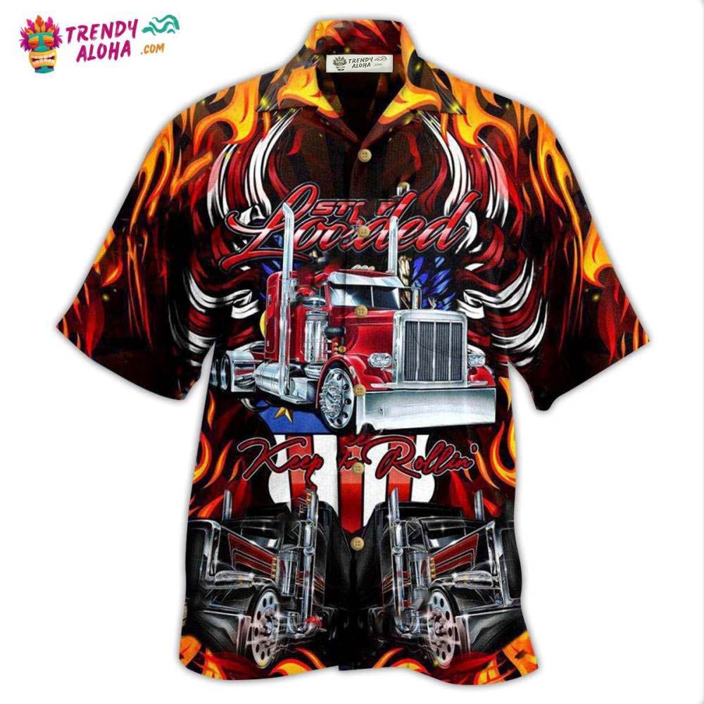 Truck Keep On Rolling Truckers In Fire Hawaiian Shirt – Trendy Aloha Truck Keep On Rolling Truckers In Fire Hawaiian Shirt – Trendy Aloha