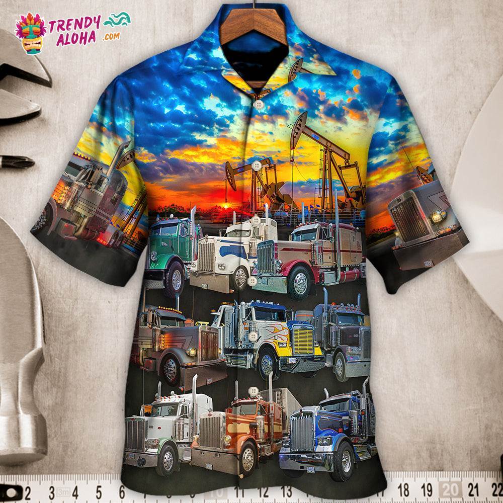Truck Monster Classic Beautiful Sunset Hawaiian Shirt – Trendy Aloha