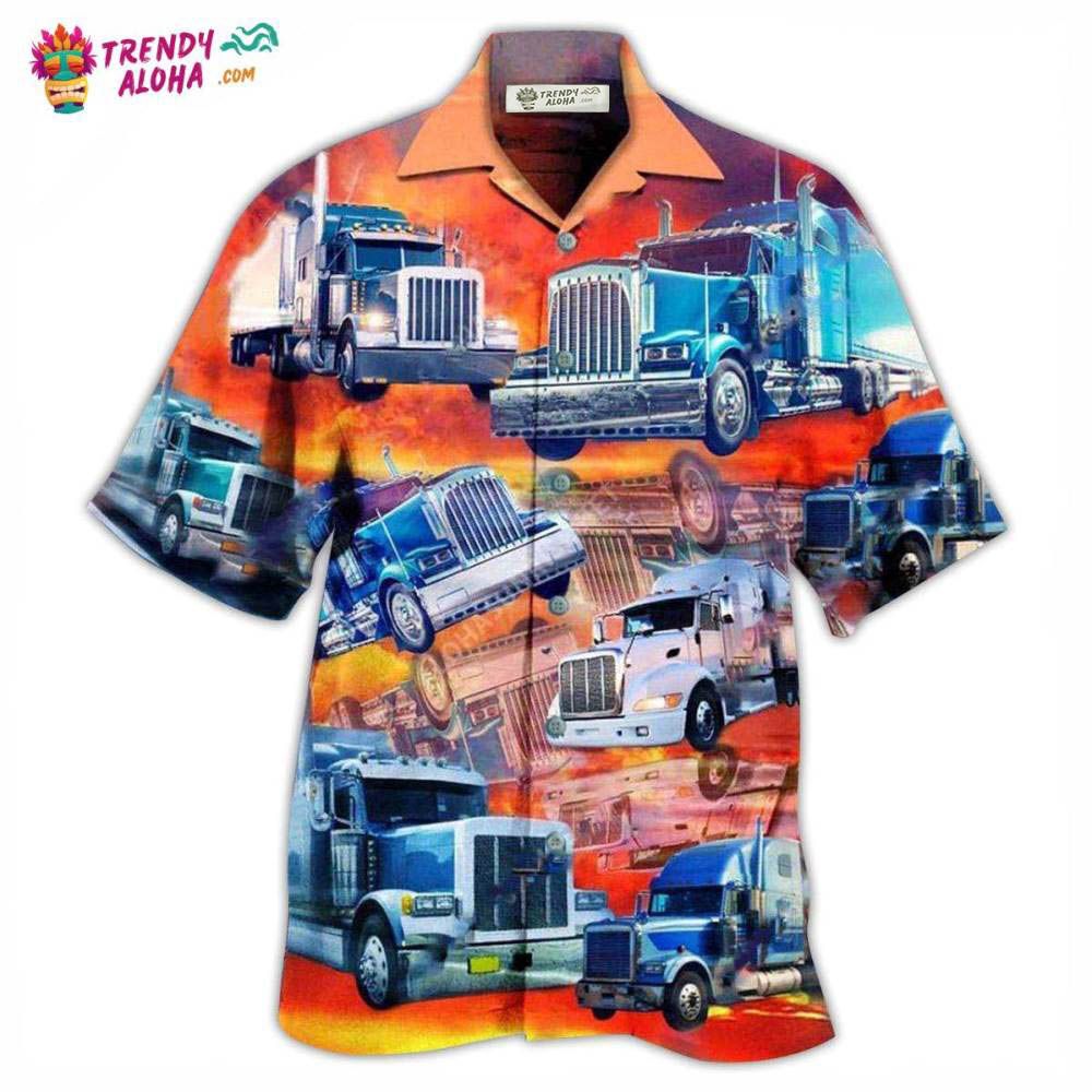 Truck Real Men Drive Big Trucks In The Sunset Hawaiian Shirt – Trendy Aloha Truck Real Men Drive Big Trucks In The Sunset Hawaiian Shirt – Trendy Aloha