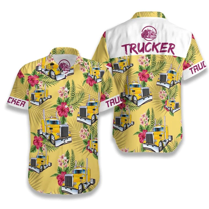 Trucker Trendy Hawaiian Shirt For Men And Women Trucker Trendy Hawaiian Shirt For Men And Women