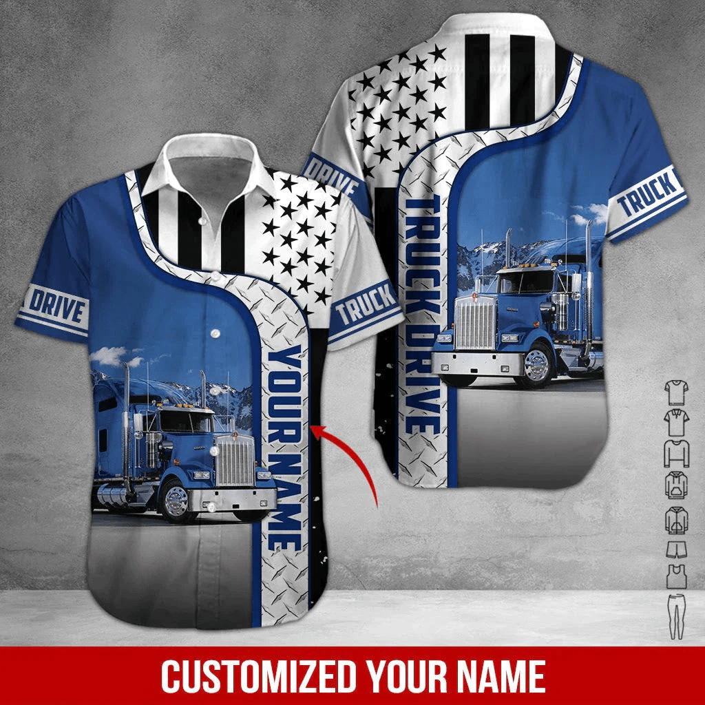 Trucker Uniform Custom Name Aloha Trendy Hawaiian Shirts For Men & For Women