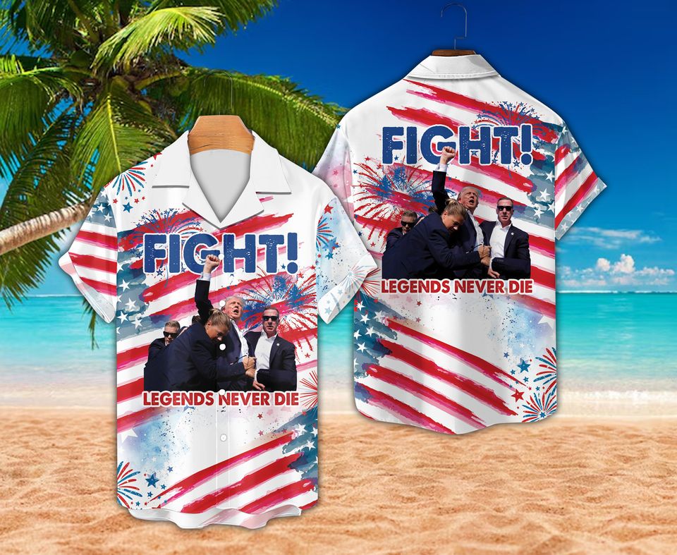 Trump 2024 Campaign Shooting Design Hawaii Shirt Trump Hawaiian Shirt