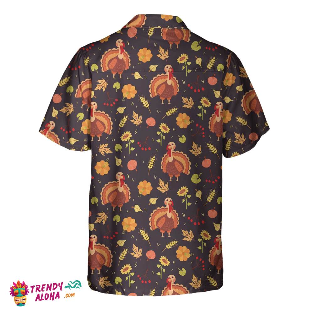Turkey And Harvest Hawaiian Shirt, Funny Thanksgiving Gobble Shirt, Best Gift For Thanksgiving Day