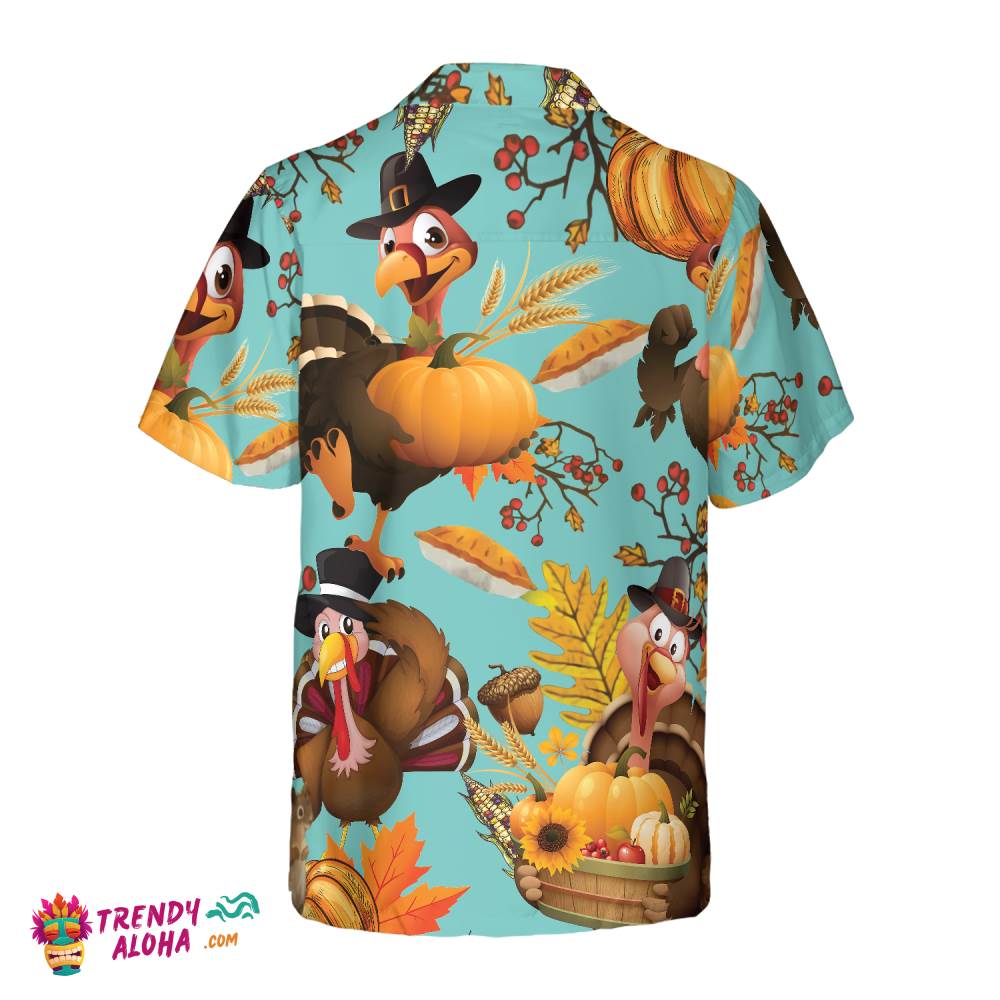 Turkey For Thanksgiving Hawaiian Shirt, Thanksgiving Gobble Shirt, Gift For Thanksgiving Day