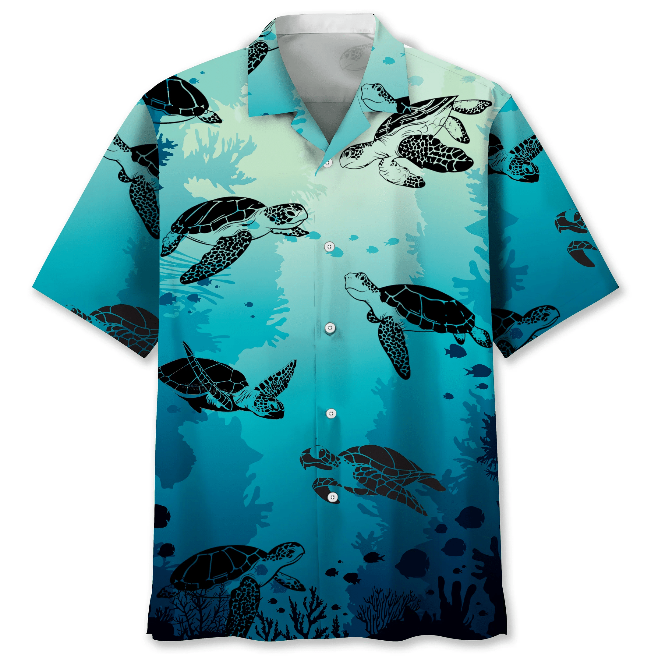 Turtle Beach Trendy Hawaiian Shirt, Turtle Lover Trendy Hawaiian Shirt For