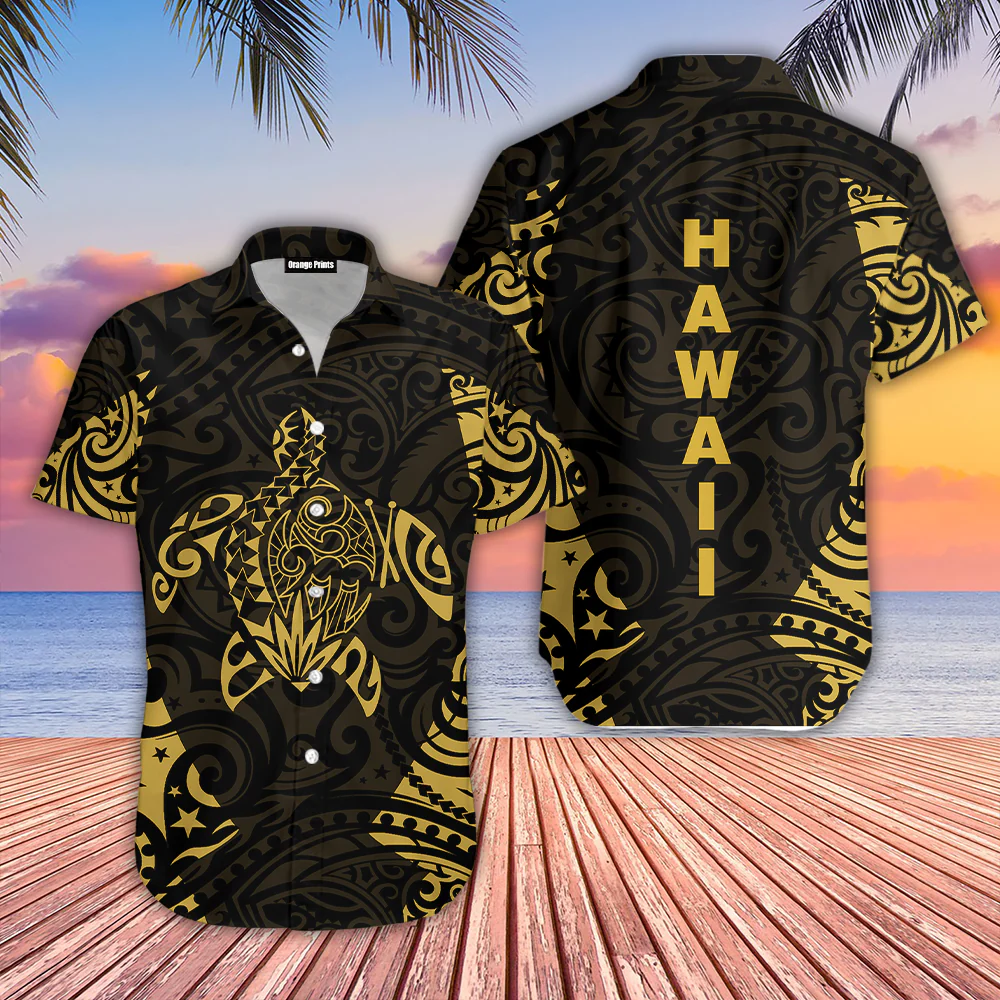 Turtle Hawaii Polynesian Trendy Hawaiian Shirt For