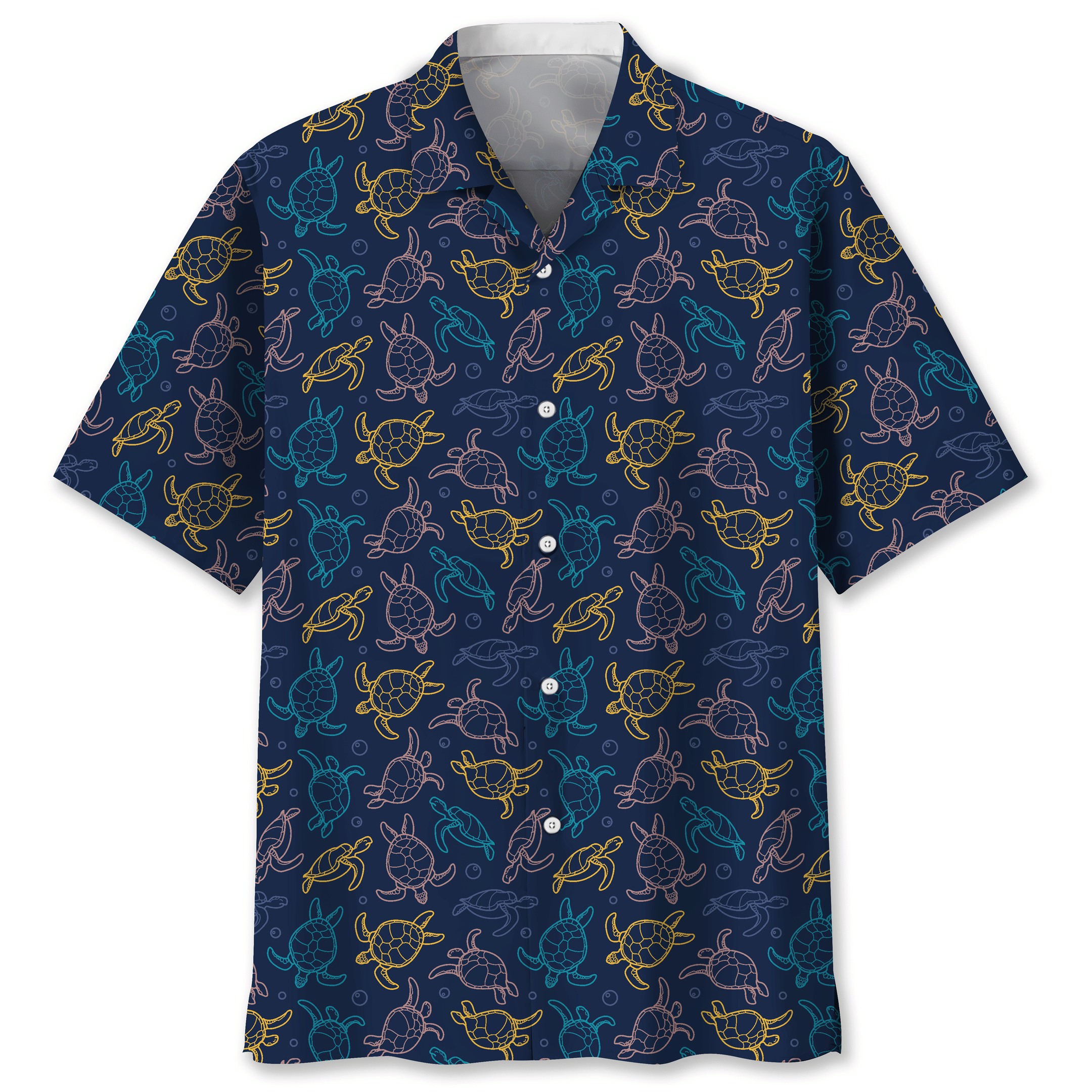 Turtle Pattern Trendy Hawaiian Shirt