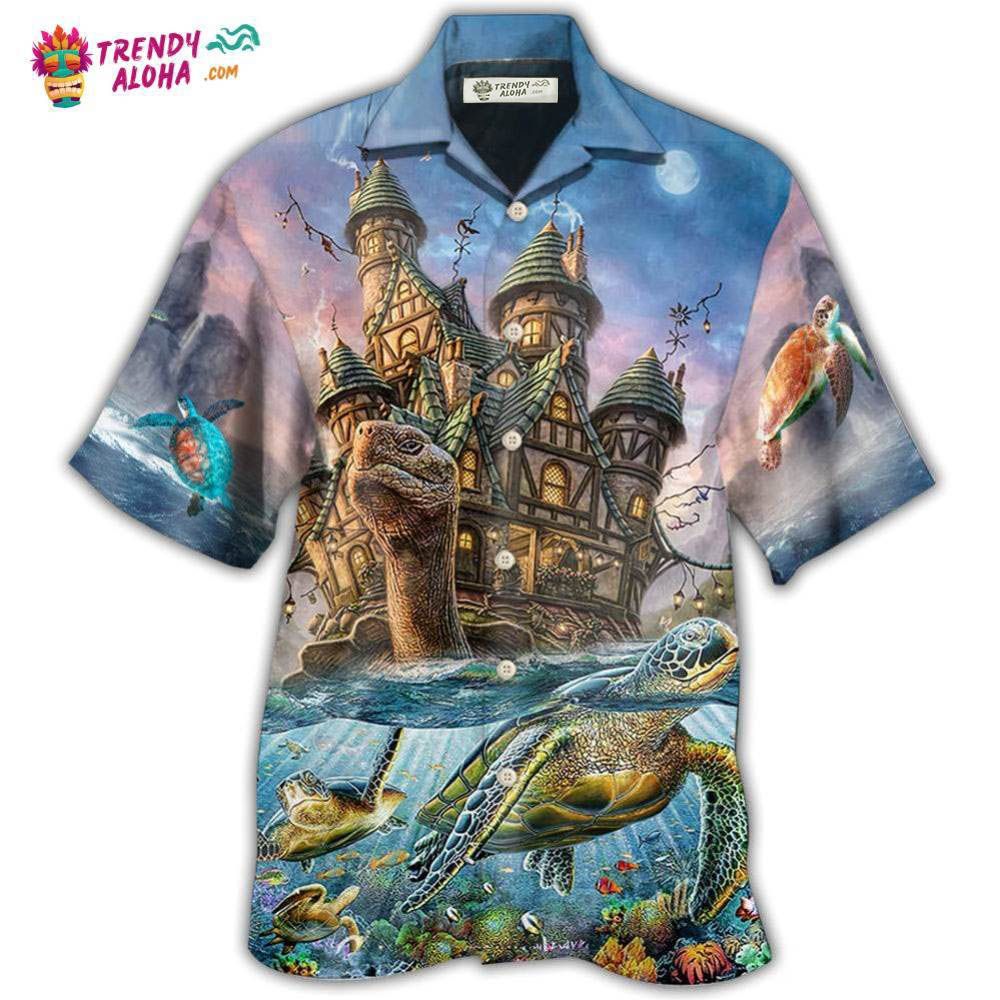 Turtle Play In The Sea Cool Hawaiian Shirt – Trendy Aloha