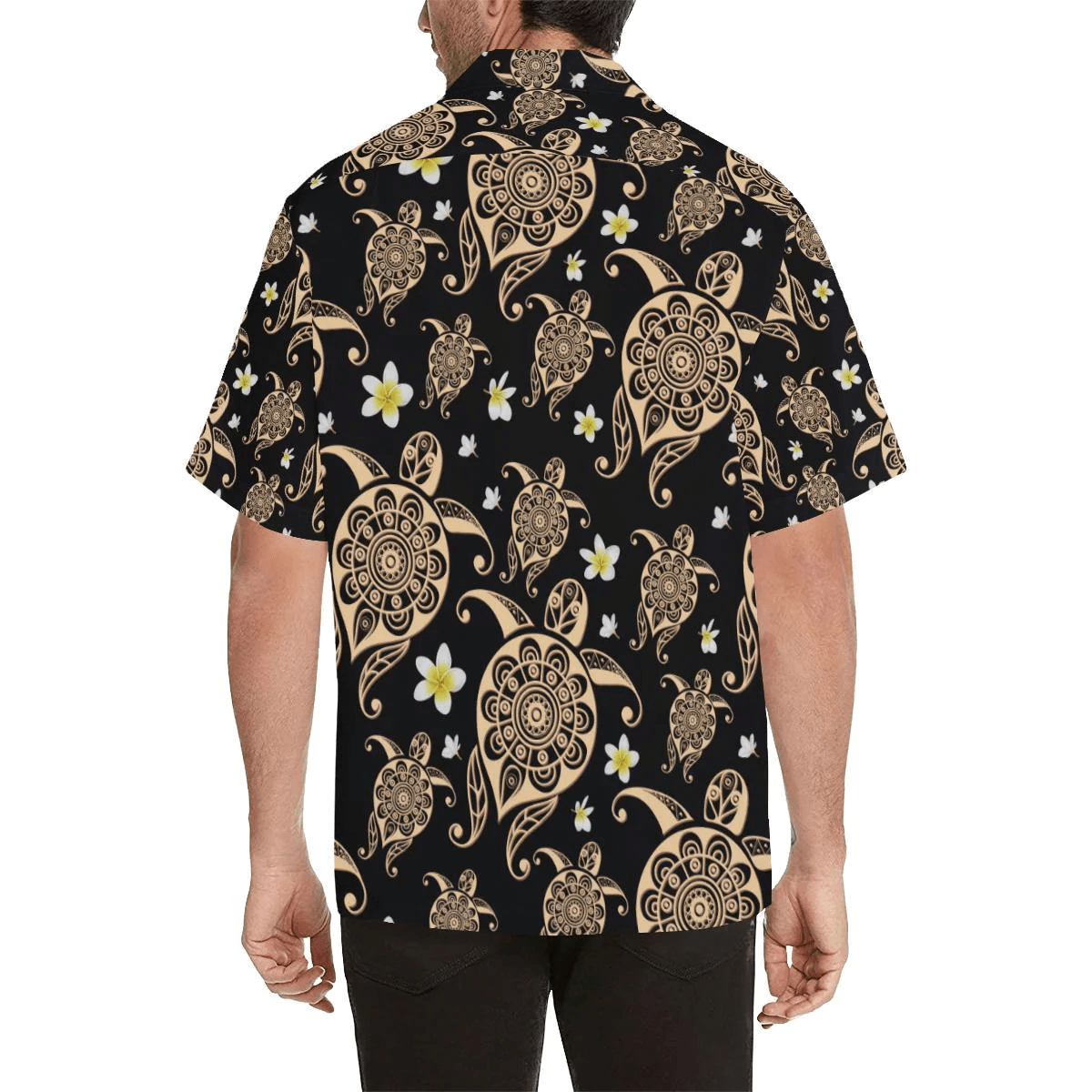 Turtle Polynesian Tribal Hawaiian Trendy Hawaiian Shirt, Turtle Lover Trendy Hawaiian Shirt For