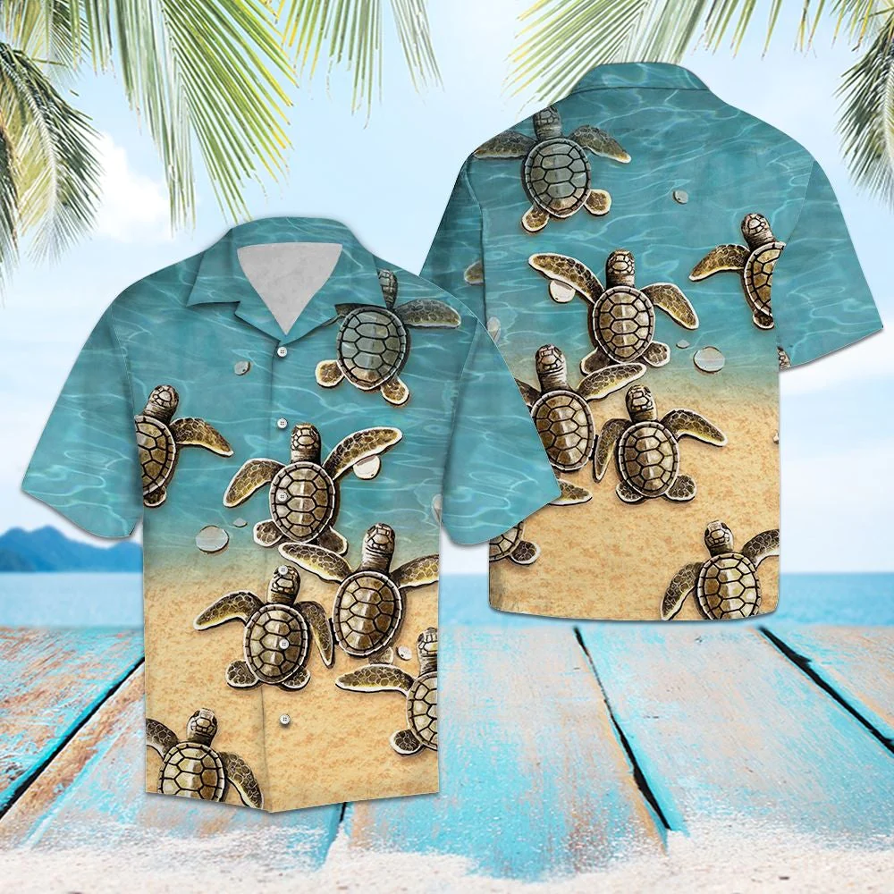 Turtle Thank You Trendy Hawaiian Shirt, Turtle Lover Trendy Hawaiian Shirt For
