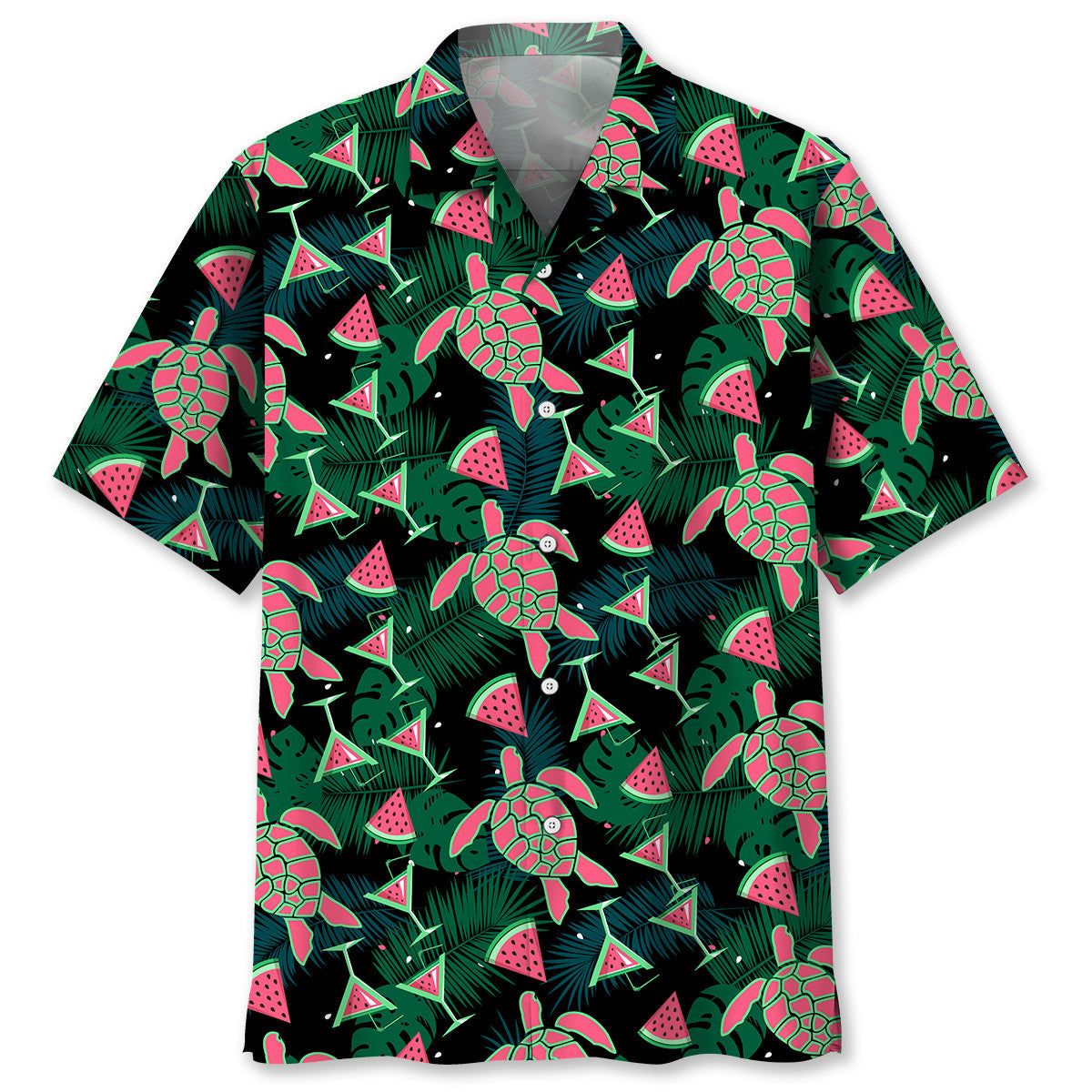 Turtle Watermelon Trendy Hawaiian Shirt