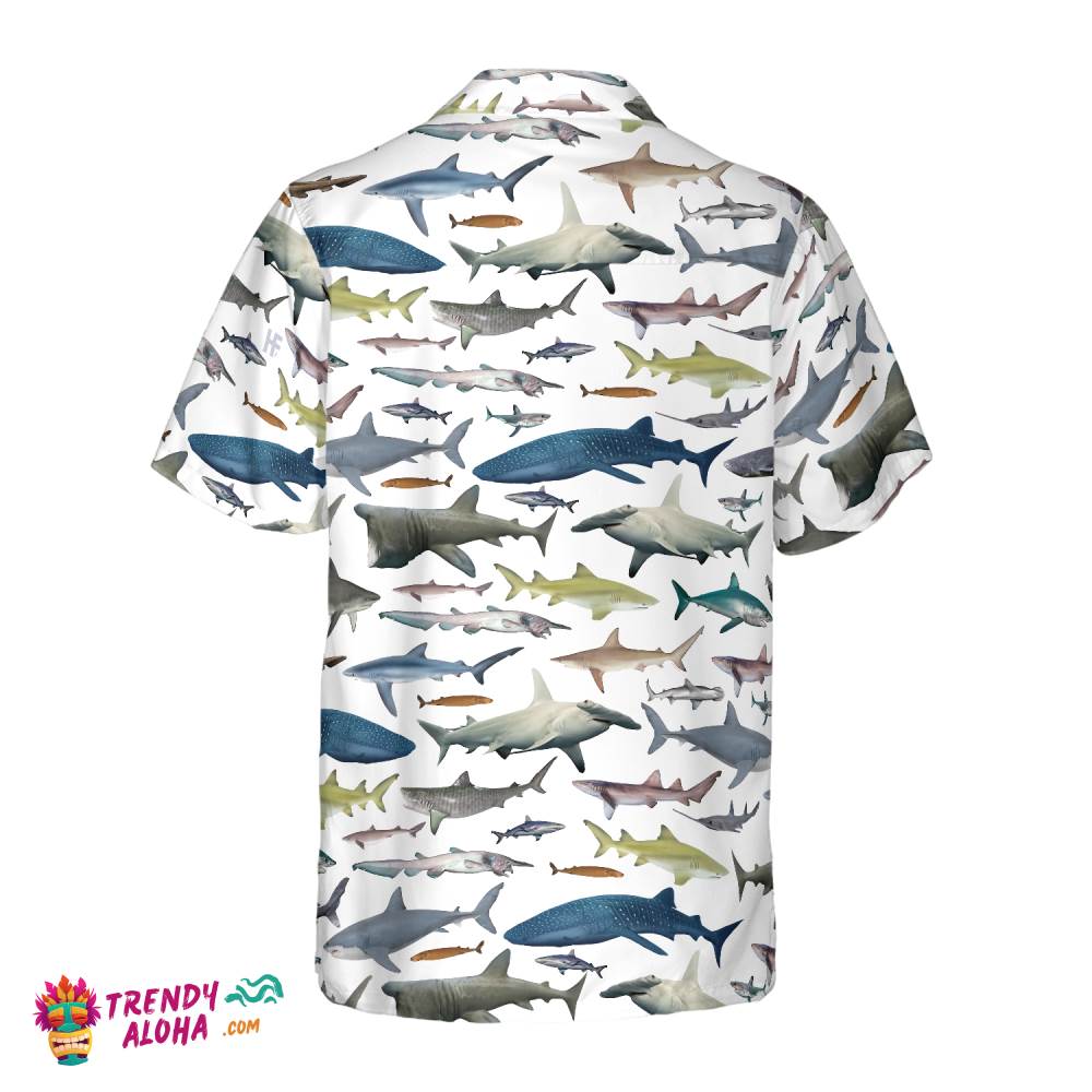 Type Of Sharks Hawaiian Shirt