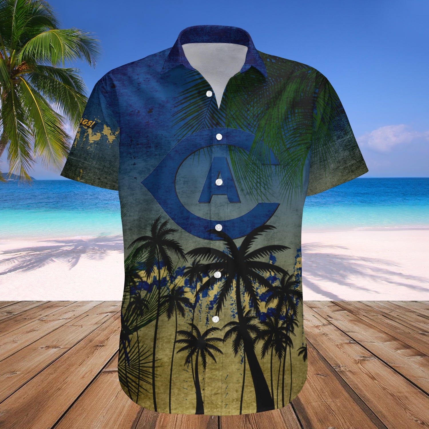Uc Davis Aggies Hawaii Shirt Coconut Tree Tropical Grunge – NCAA