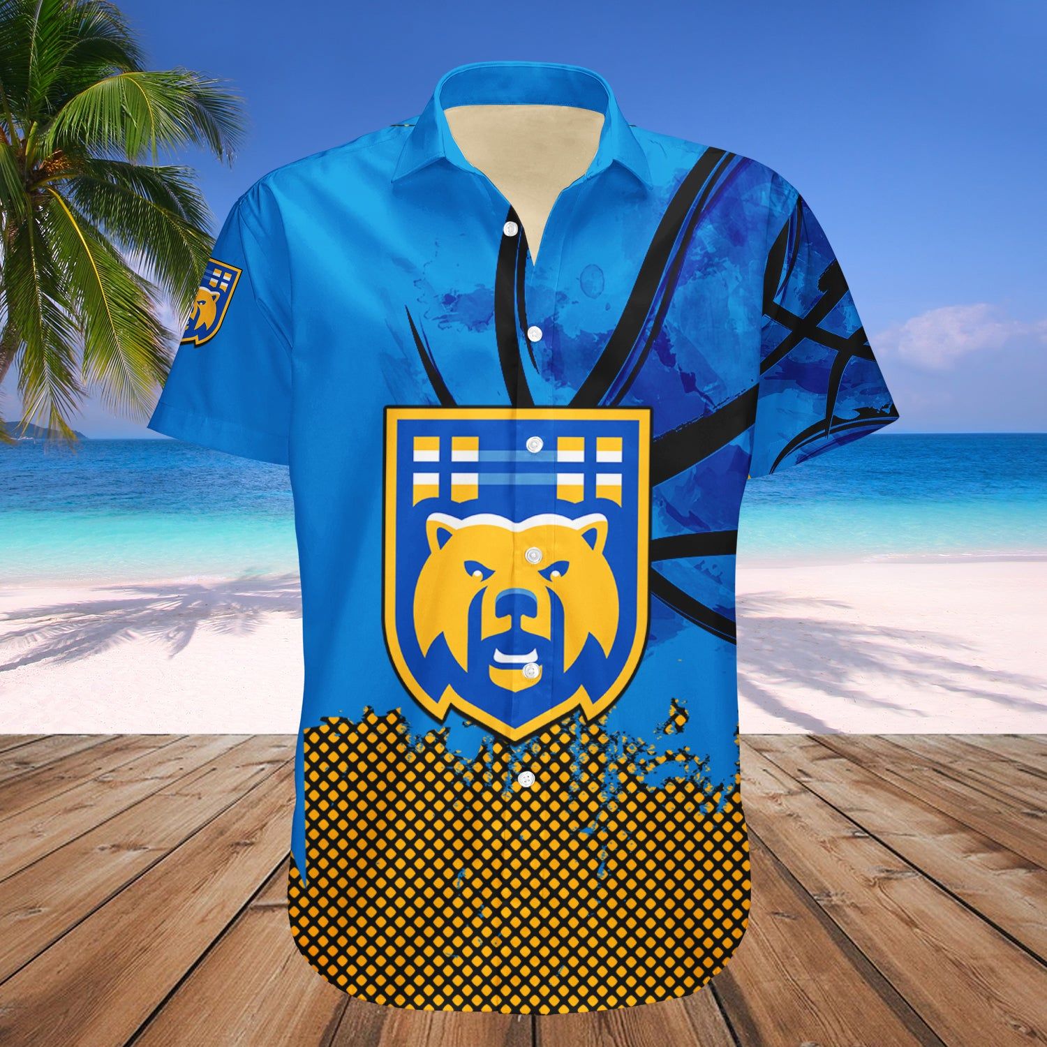 Uc Riverside Highlanders Hawaii Shirt Basketball Net Grunge Pattern – NCAA