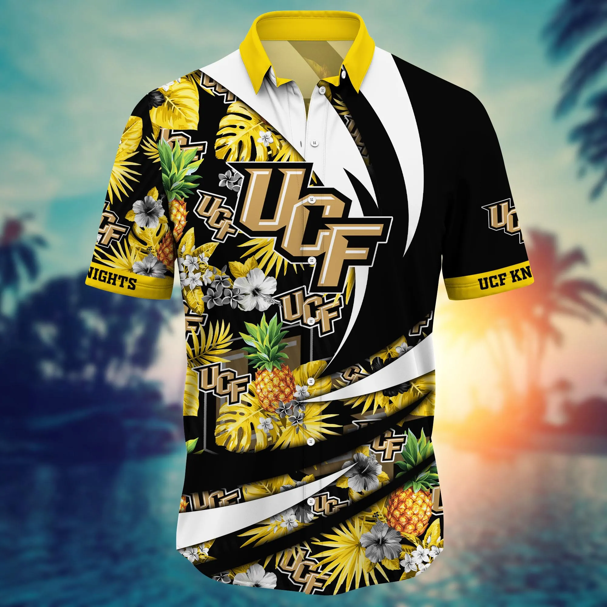 Ucf Knights NCAA Hawaiian Shirt Golden Hour Aloha Shirt