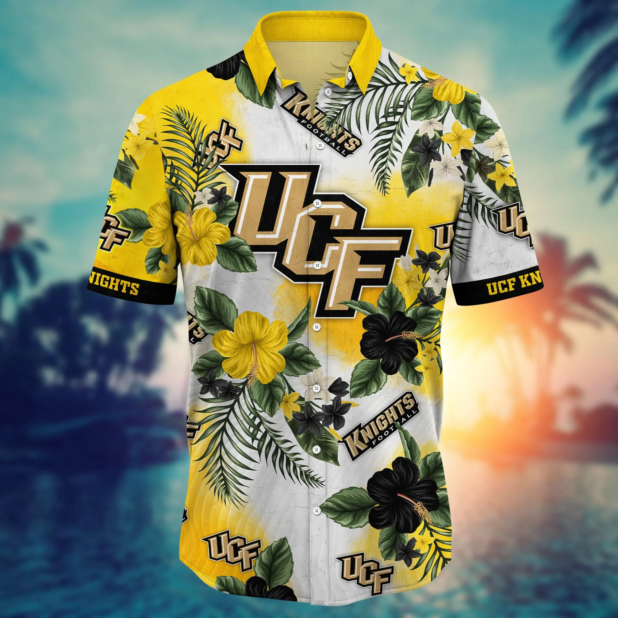 Ucf Knights NCAA Hawaiian Shirt Traveltime Aloha Shirt