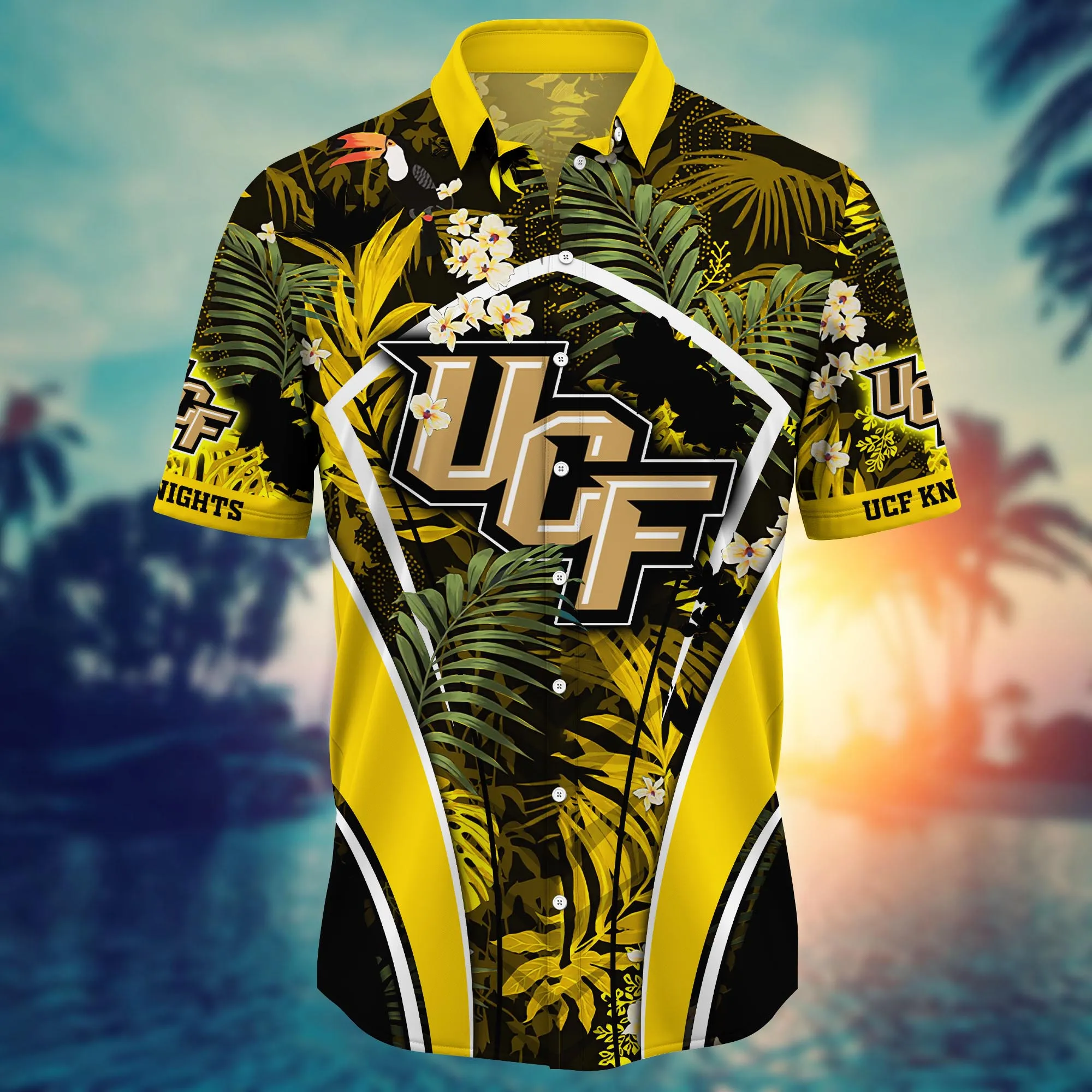 Ucf Knights NCAA Hawaiian Shirt Warm Breezes Aloha Shirt