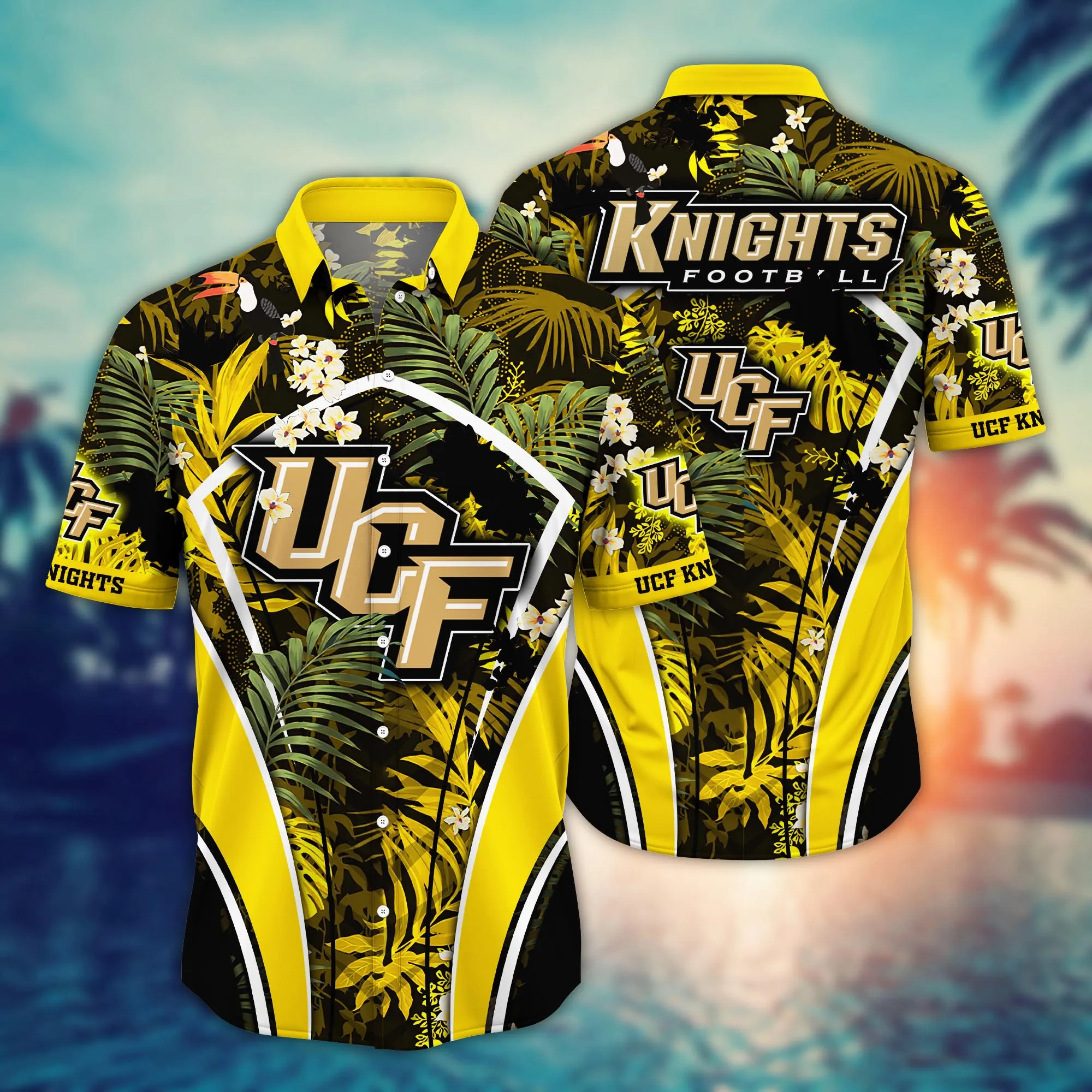 Ucf Knights NCAA Hawaiian Shirt Warm Breezes Aloha Shirt Ucf Knights NCAA Hawaiian Shirt Warm Breezes Aloha Shirt