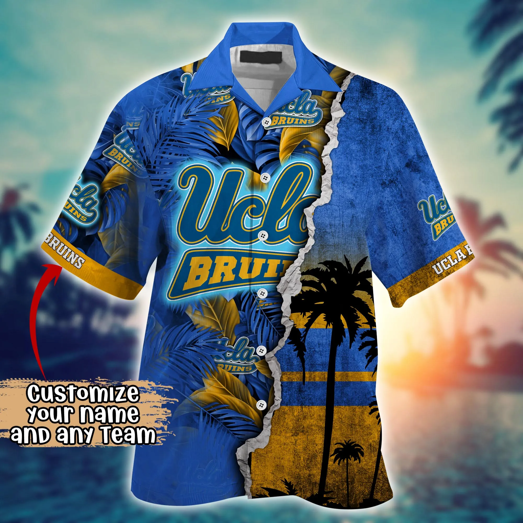 Ucla Bruins NCAA Hawaiian Shirt Custom Flip Flops Aloha Shirt
