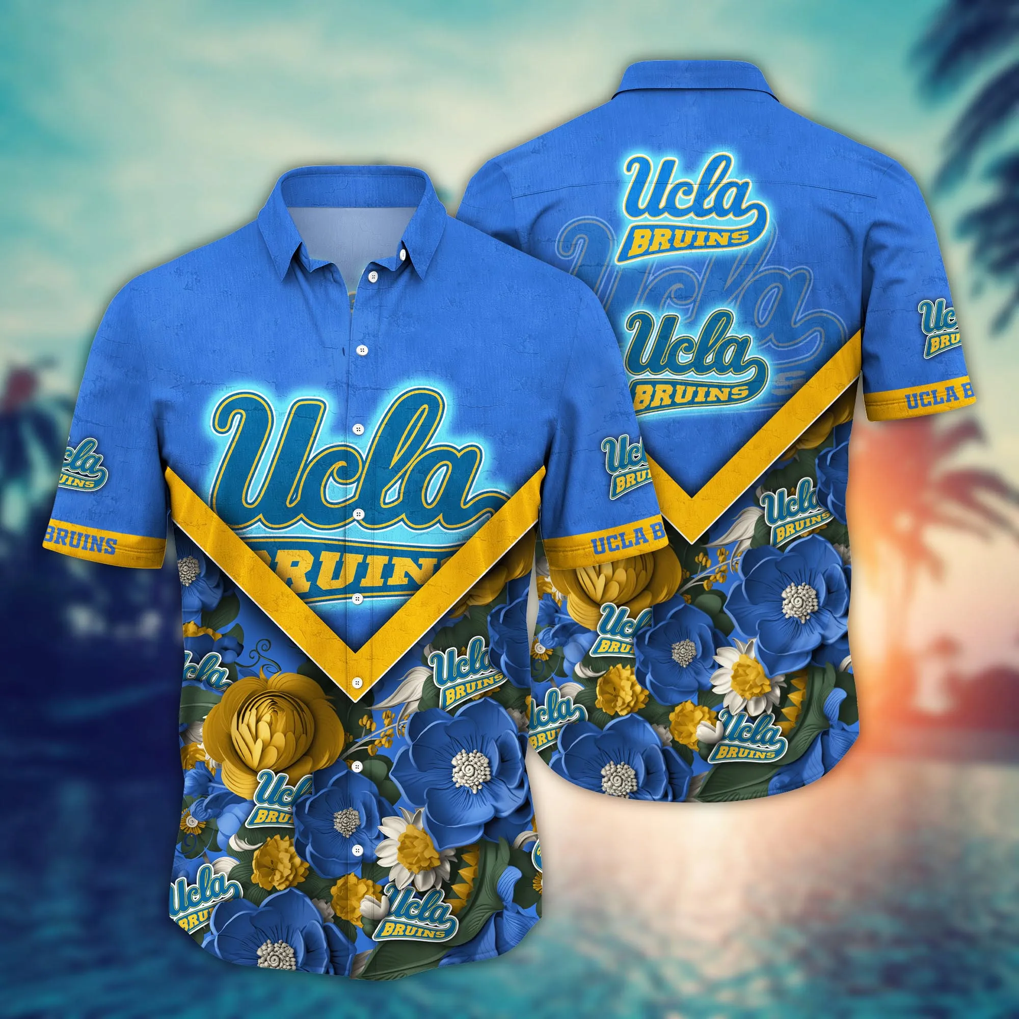 Ucla Bruins NCAA Hawaiian Shirt Custom Sun-Up Aloha Shirt Ucla Bruins NCAA Hawaiian Shirt Custom Sun-Up Aloha Shirt