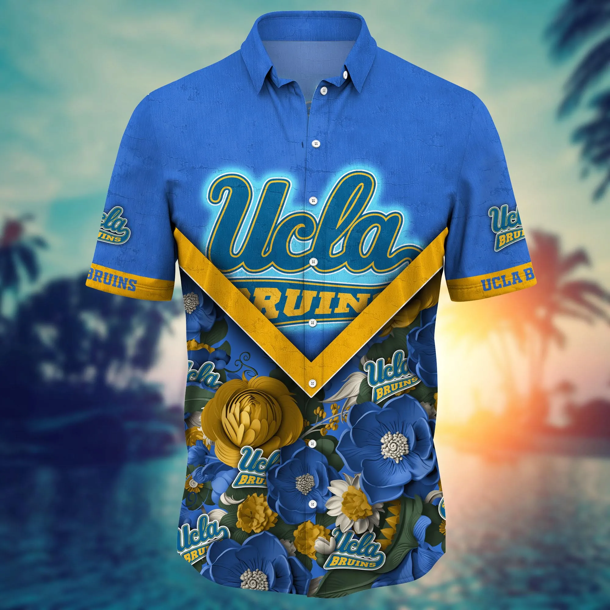Ucla Bruins NCAA Hawaiian Shirt Custom Sun-Up Aloha Shirt