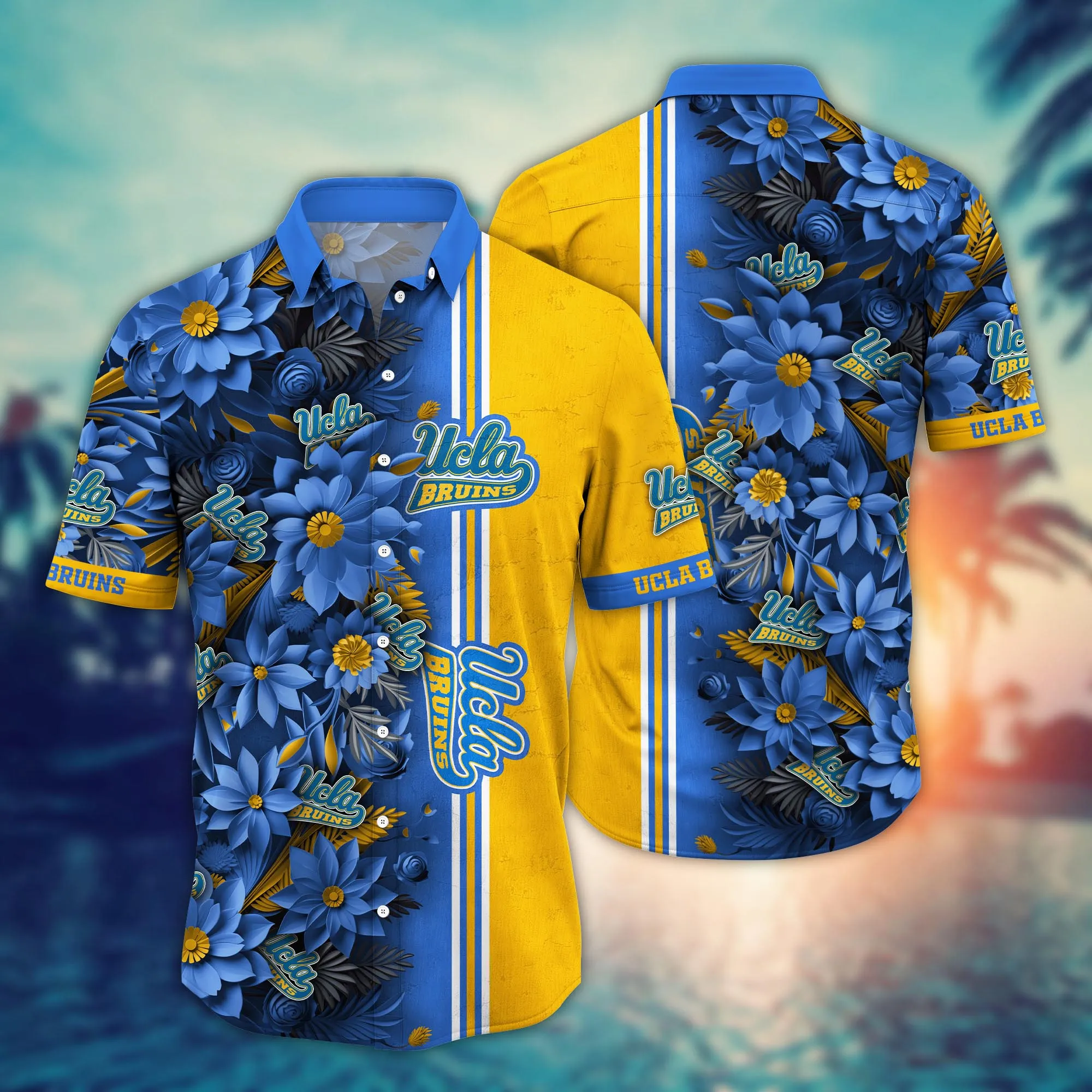 Ucla Bruins NCAA Hawaiian Shirt Custom Tropical Aloha Shirt Ucla Bruins NCAA Hawaiian Shirt Custom Tropical Aloha Shirt
