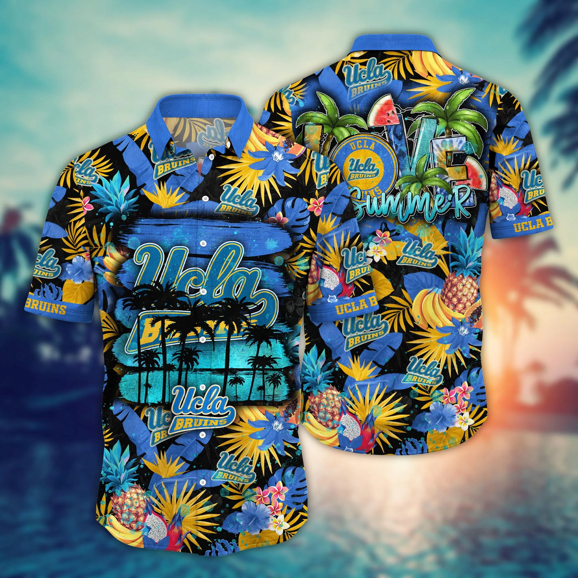 Ucla Bruins NCAA Hawaiian Shirt Ice-Cold Drinkstime Aloha Shirt Ucla Bruins NCAA Hawaiian Shirt Ice-Cold Drinkstime Aloha Shirt