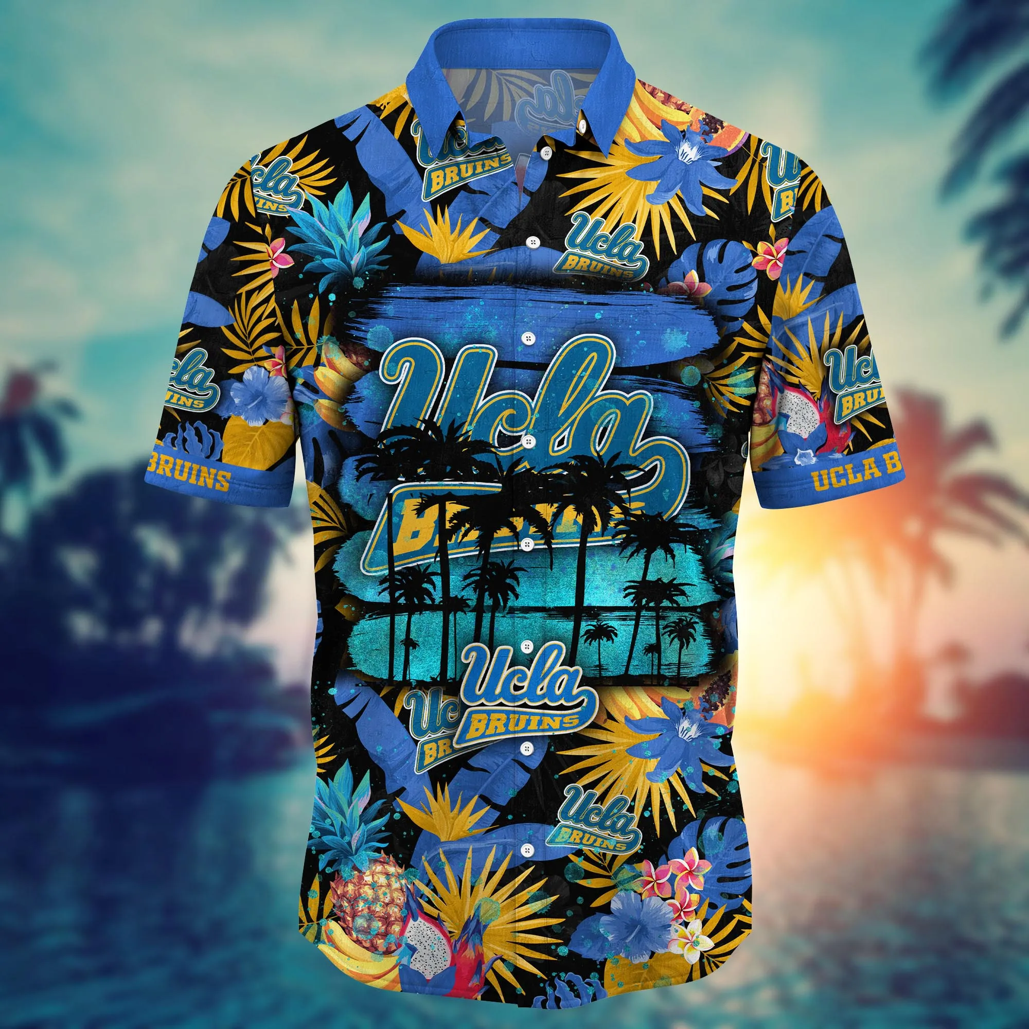 Ucla Bruins NCAA Hawaiian Shirt Ice-Cold Drinkstime Aloha Shirt