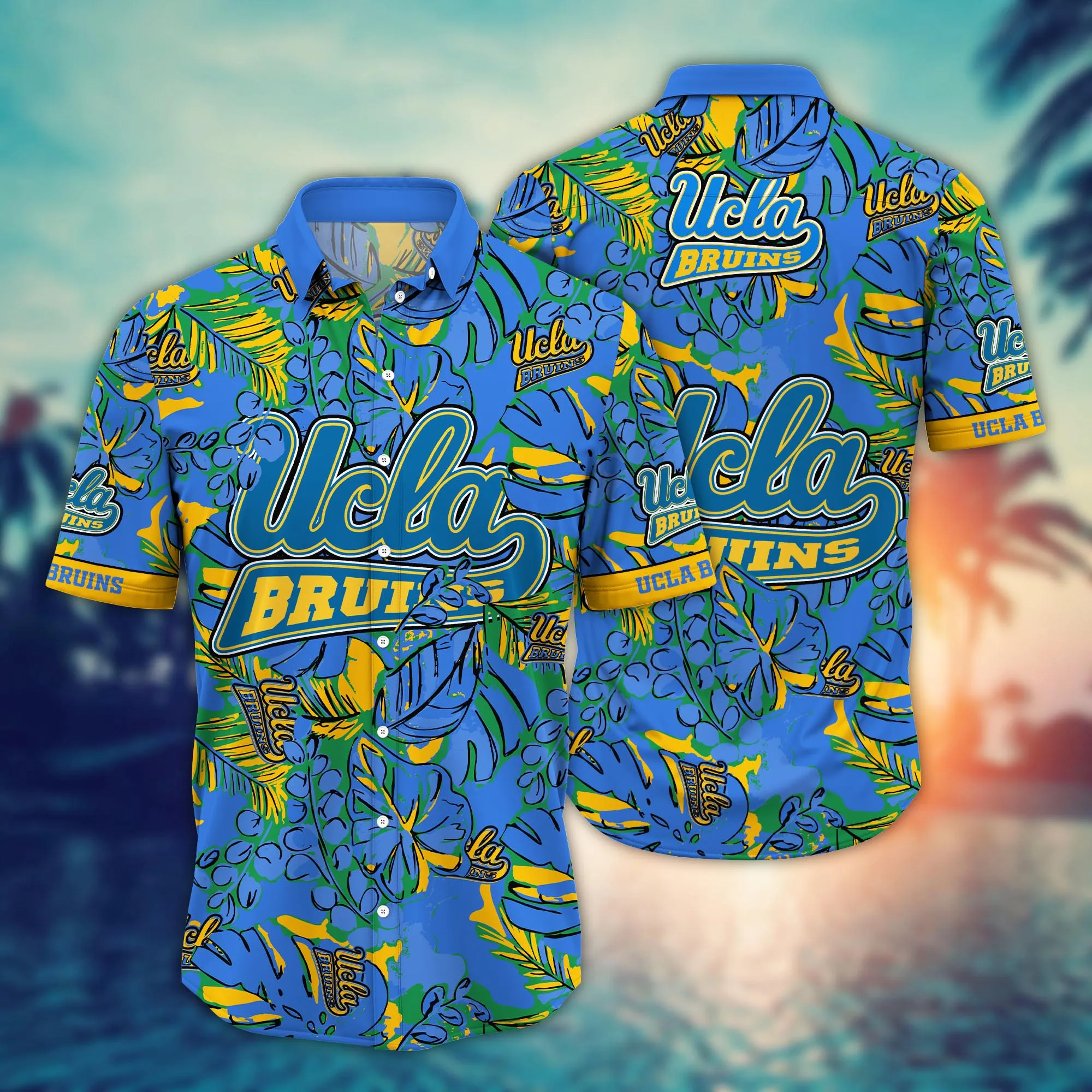 Ucla Bruins NCAA Hawaiian Shirt Vacation Aloha Shirt Ucla Bruins NCAA Hawaiian Shirt Vacation Aloha Shirt