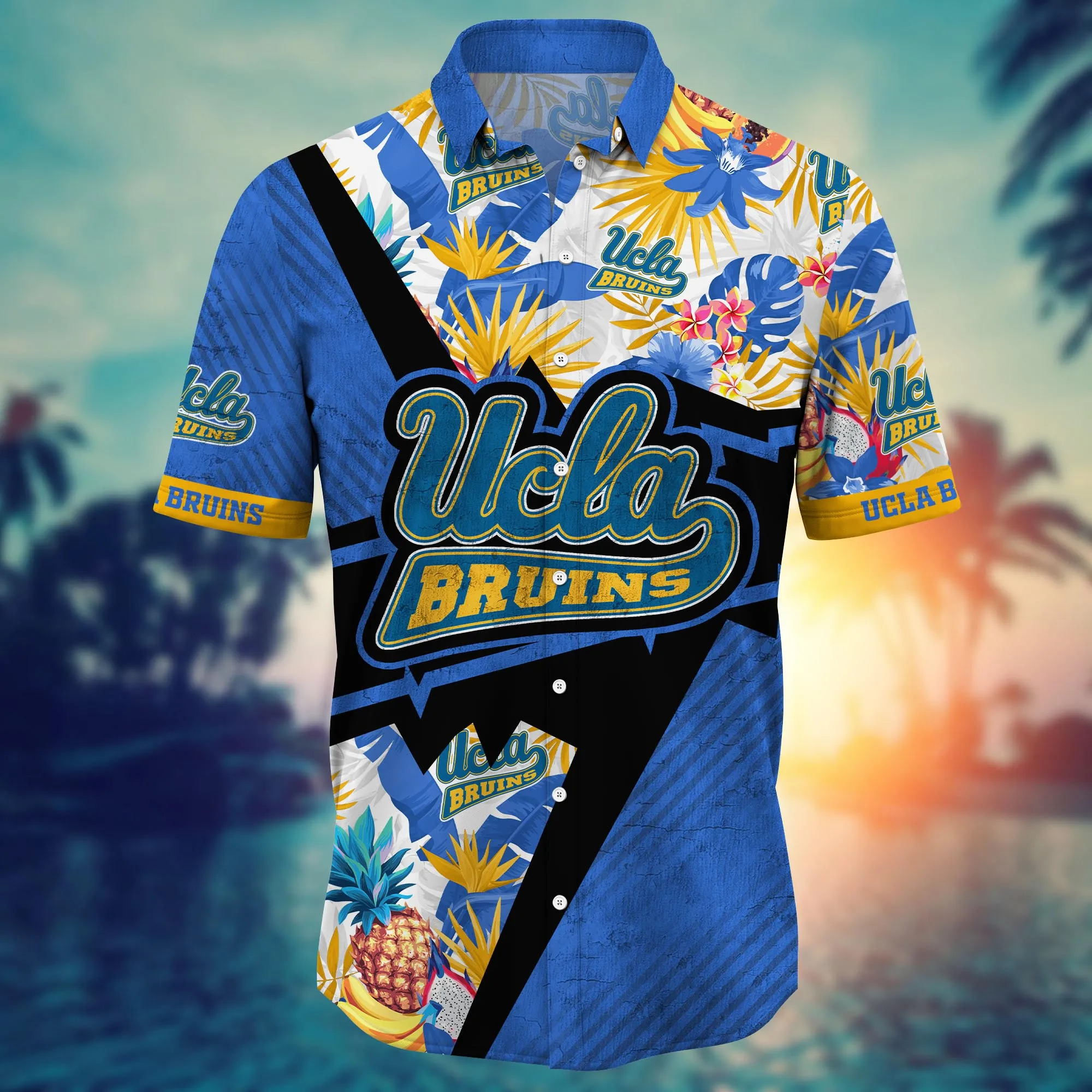 Ucla Bruins NCAA Hawaiian Shirt Vacation Spots Aloha Shirt
