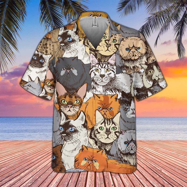 Ultimate Feline 3D Hawaiian Shirt Cat Lovers Tropical Dream Choice