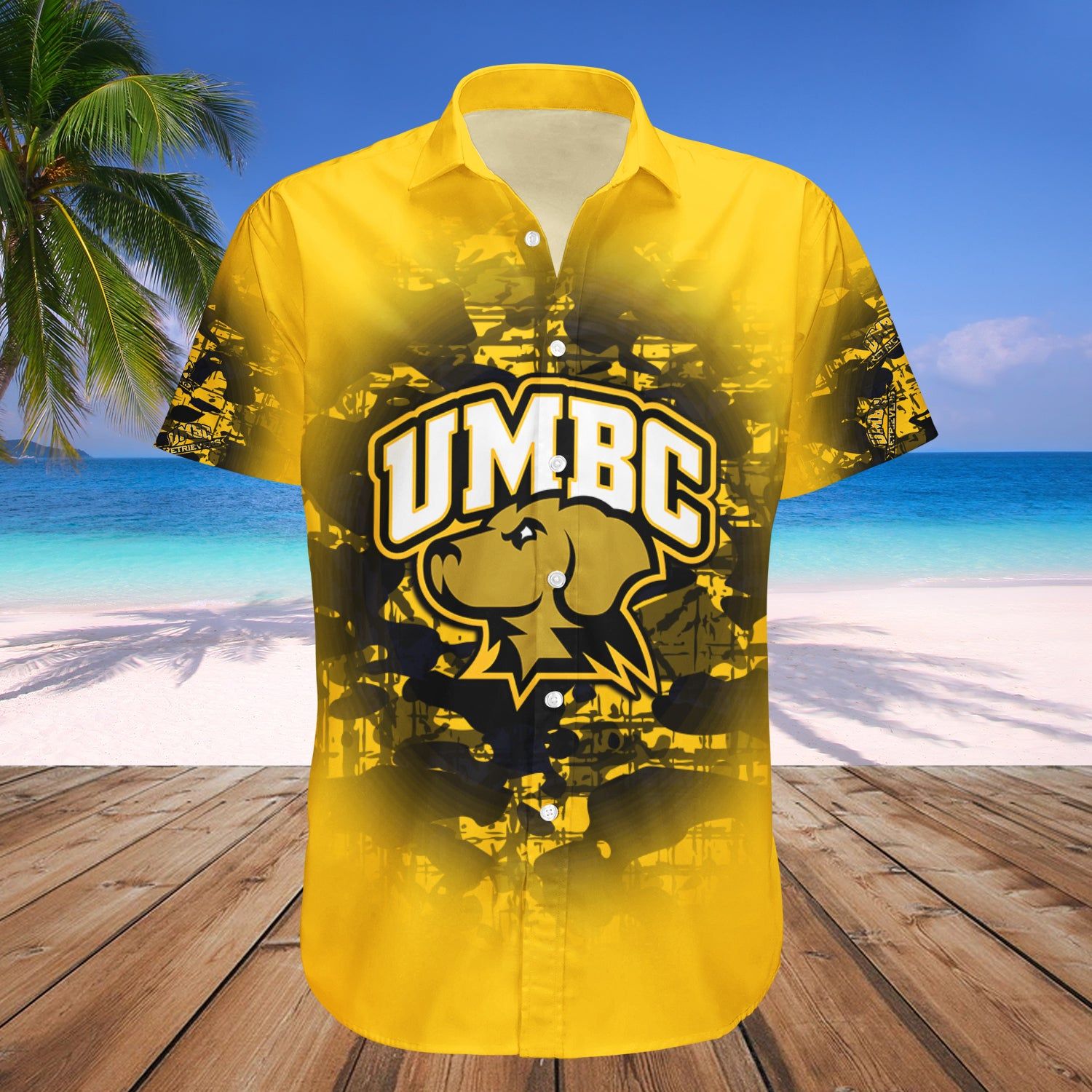 Umbc Retrievers Hawaii Shirt Camouflage Vintage – NCAA