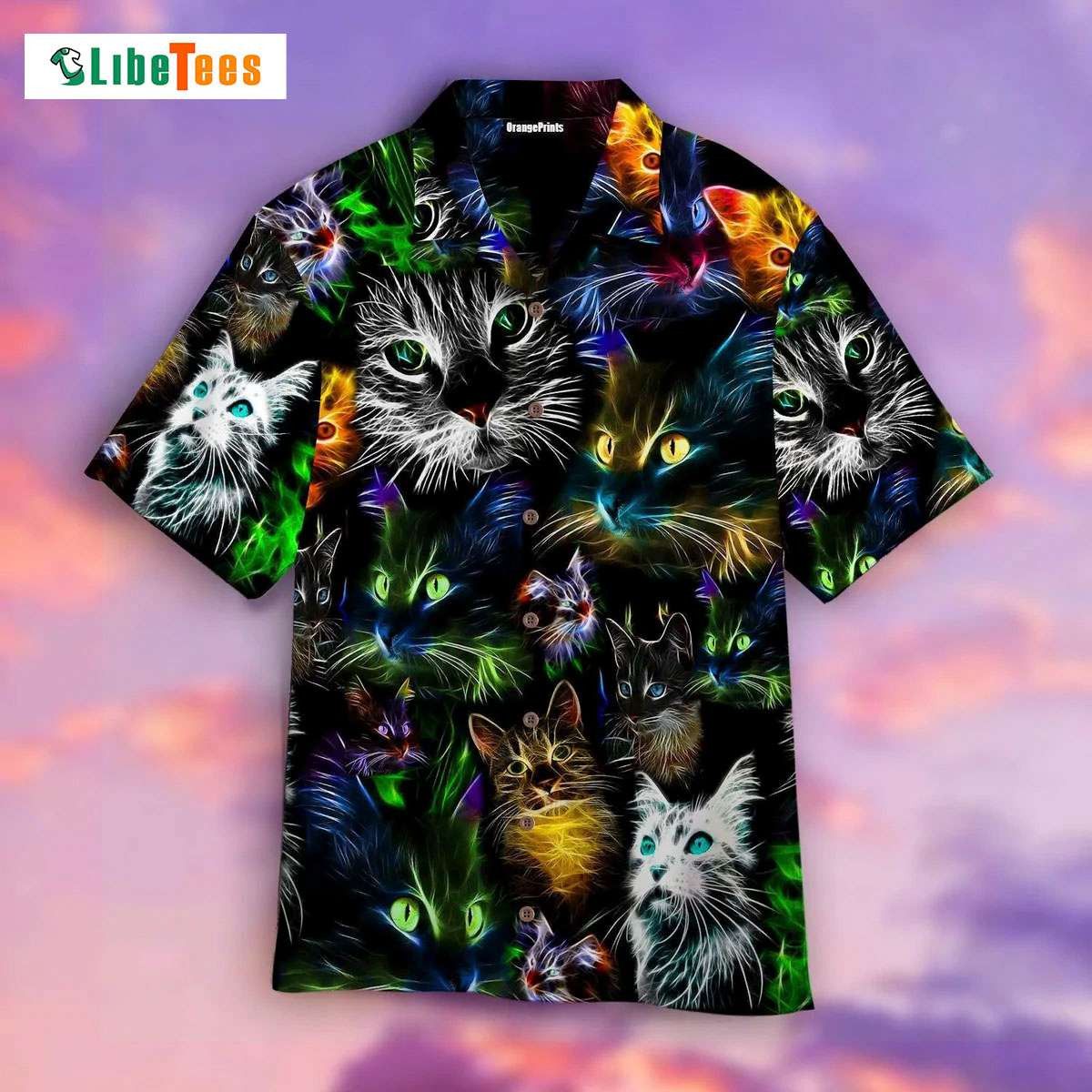 Unapologetic Cat Hair Pride in Hawaiian Shirt