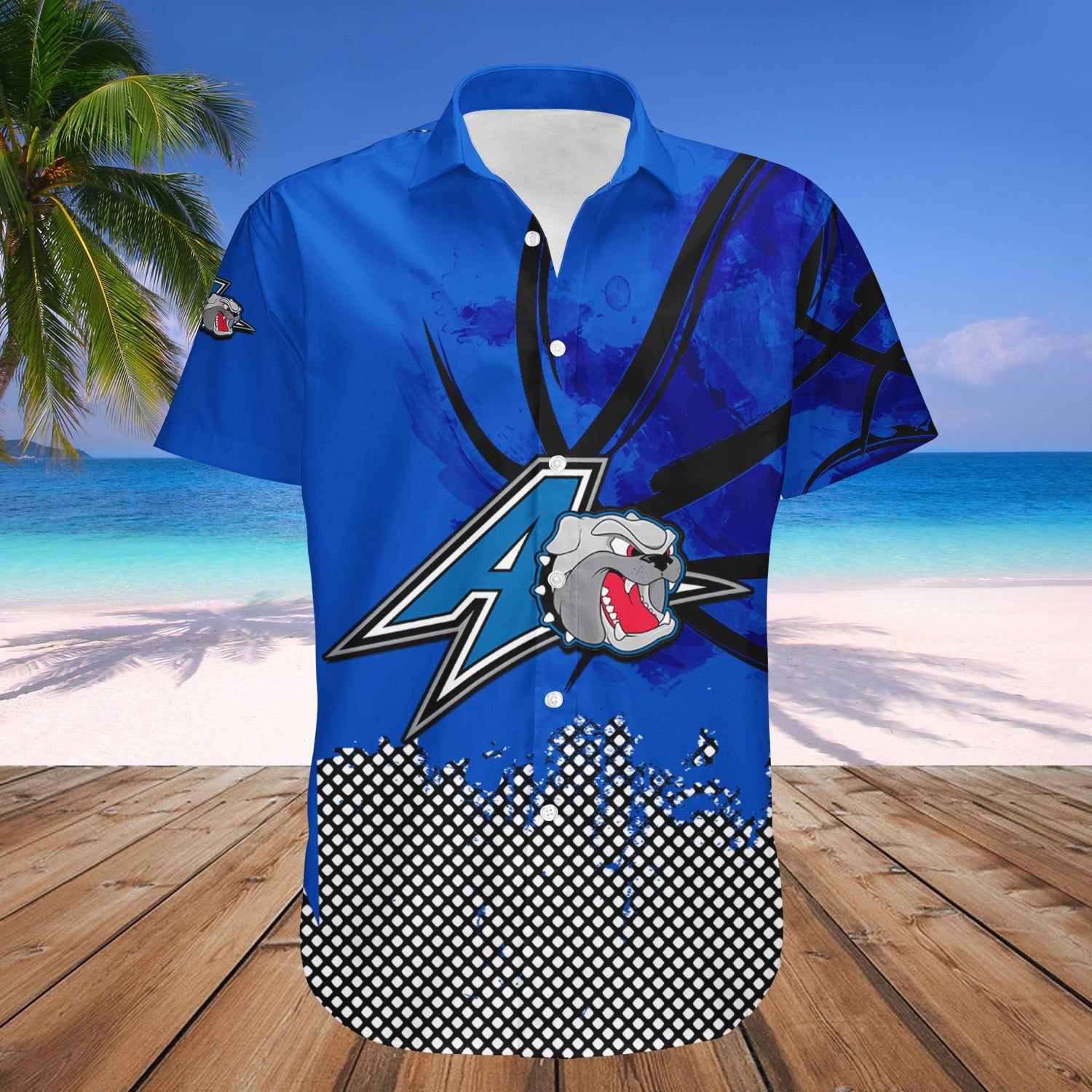 Unc Asheville Bulldogs Hawaii Shirt Basketball Net Grunge Pattern – NCAA