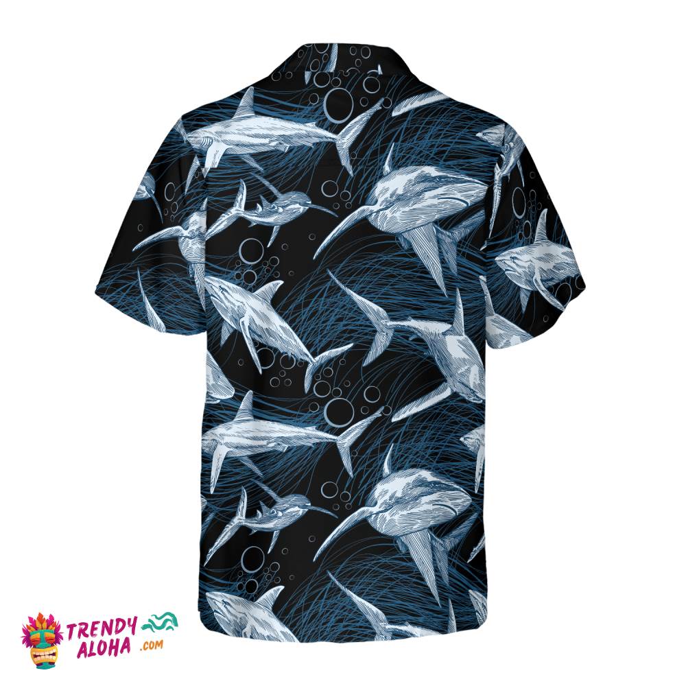 Under Water Shark Hawaiian Shirt
