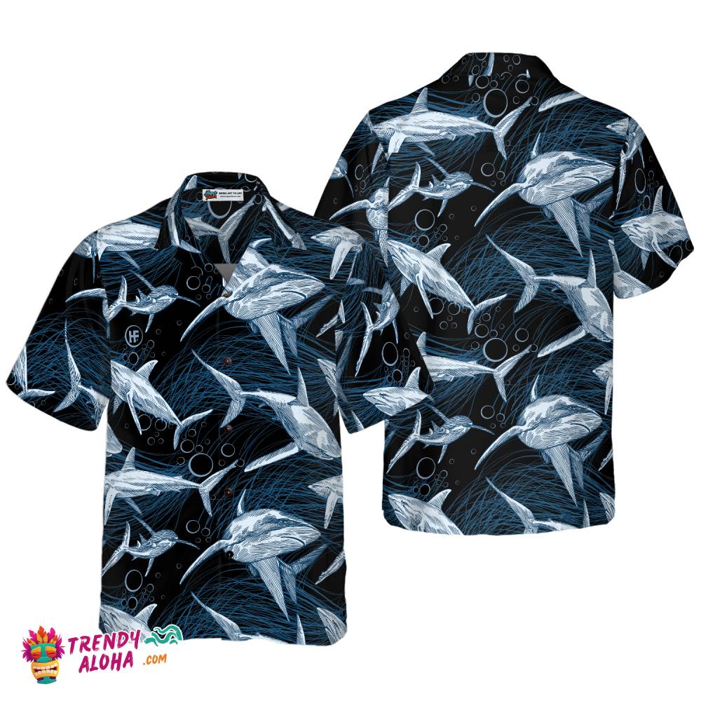 Under Water Shark Hawaiian Shirt